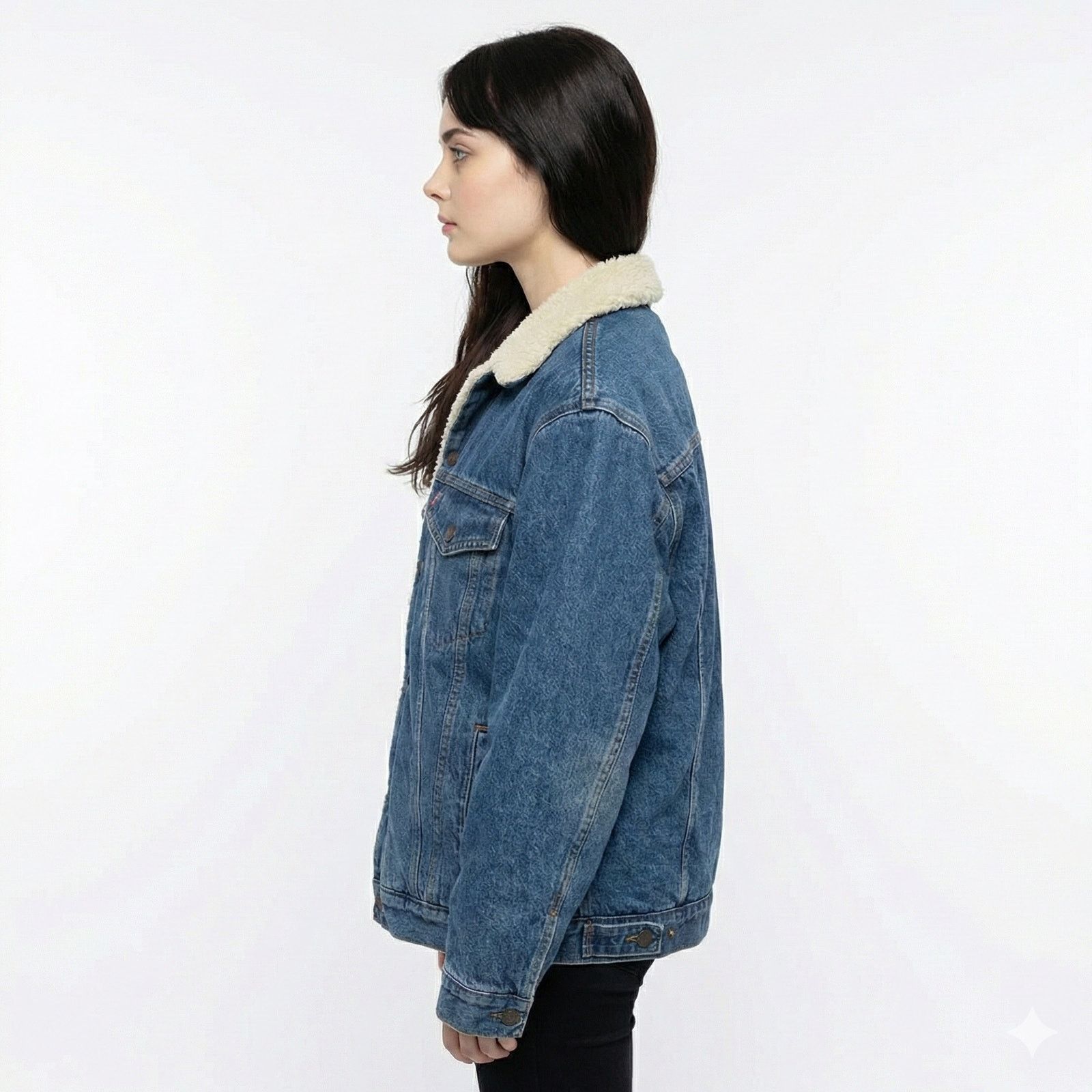 Gap Vintage Unisex GAP Sherpa Lined Denim Trucker Jacket Coat L Size US L / EU 52-54 / 3 - 2 Thumbnail