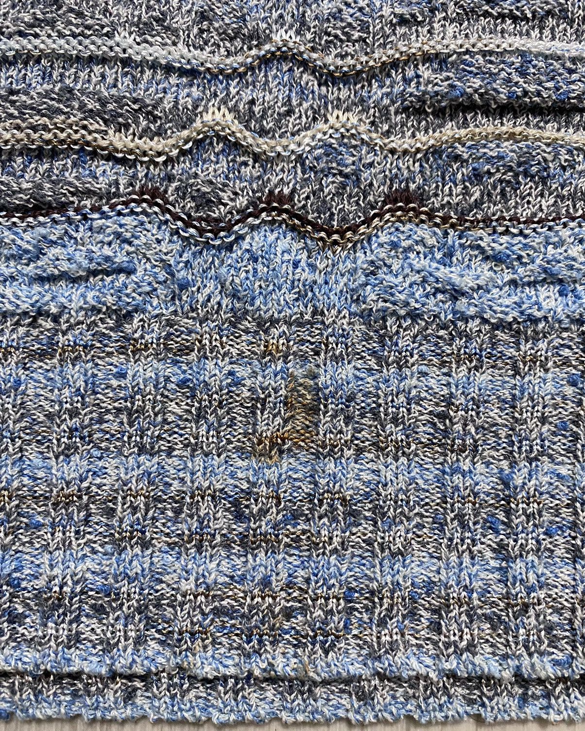 Missoni Vintage Missoni Multicolour Weave Cotton Viscose Zip Sweater Size US XL / EU 56 / 4 - 19 Thumbnail