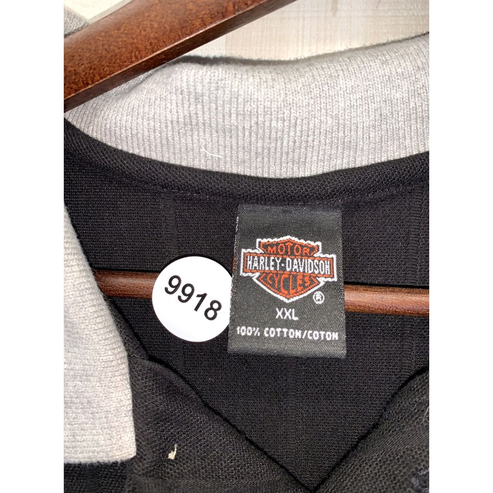 Harley Davidson VINTAGE Harley-Davidson Sturgis 1997 Black Textured Mens Polo Shirt XXL USA Made Polo Mens 2XL Black Harley-Davidson USA Made 1997 Sturgis Polo Shirt Size US XXL / EU 58 / 5 - 2 Thumbnail