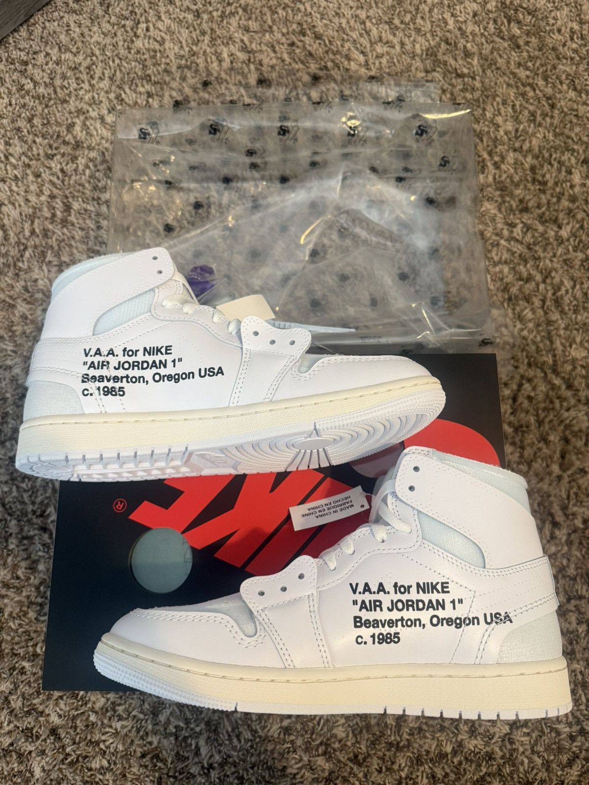 Virgil Abloh Jordan 1 Retro High Virgil Abloh Archive Alaska Size US 9 / EU 42 - 3 Thumbnail