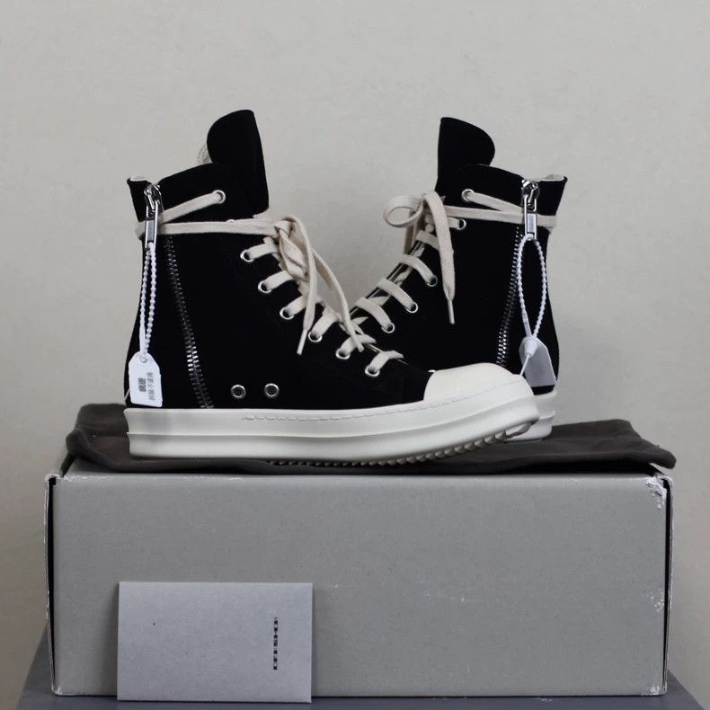Rick Owens rick owens Double line canvas high-top classic big Converse Size US 5.5 / IT 35.5 - 5 Thumbnail
