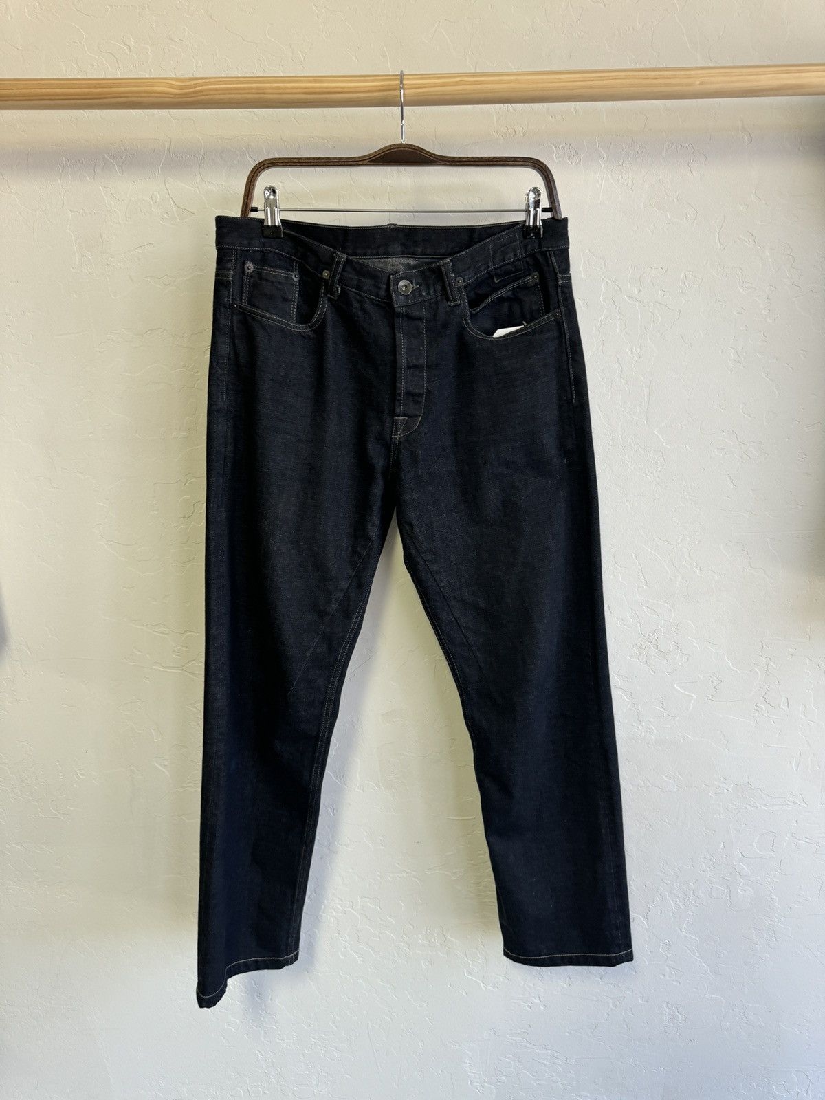 image of Rick Owens Rick Owen’S Berlin Detroit Denim Pants in Blue Denim, Men's (Size 33)