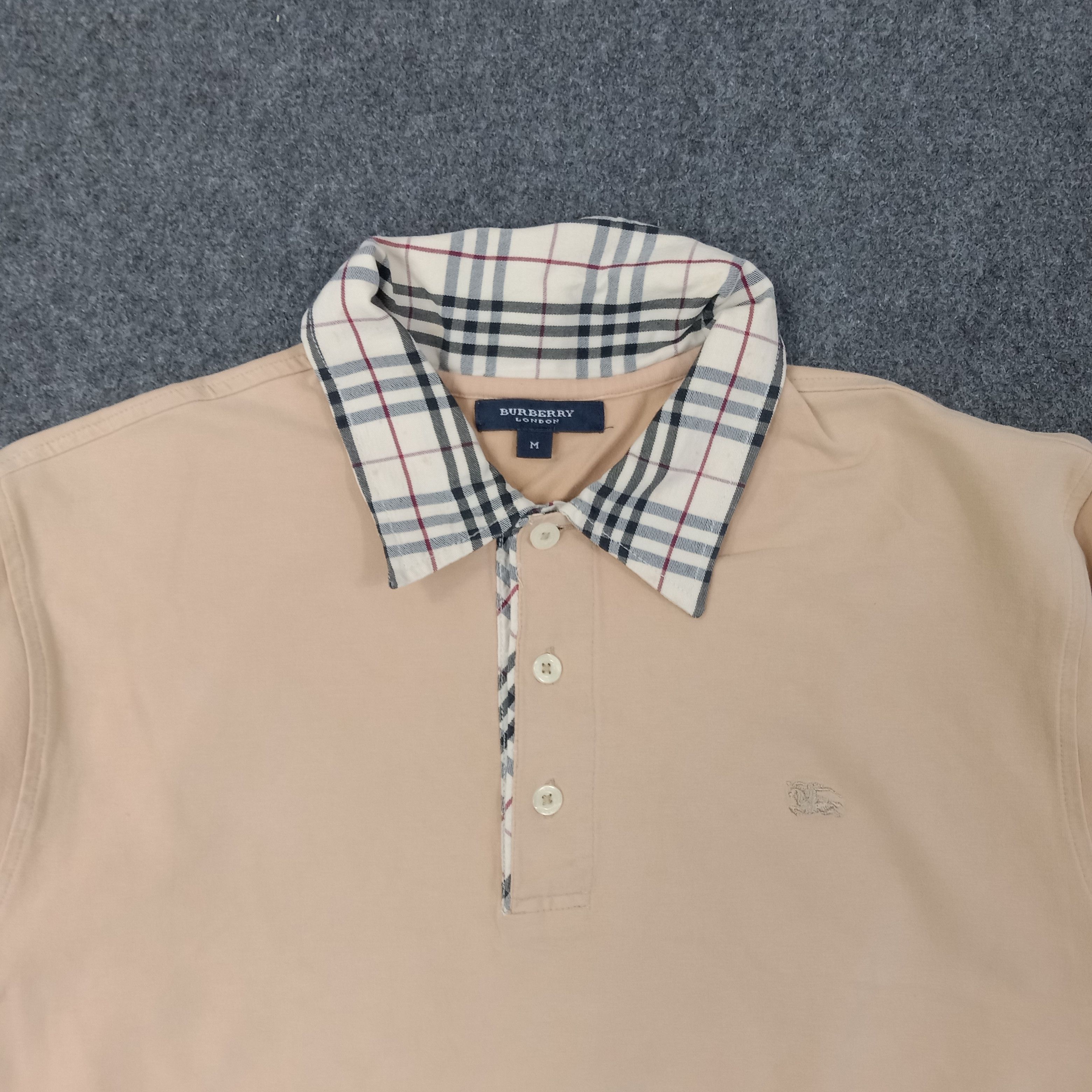 Burberry Burberry London Nova Check Designer Polos C249N9 Size US M / EU 48-50 / 2 - 2 Thumbnail