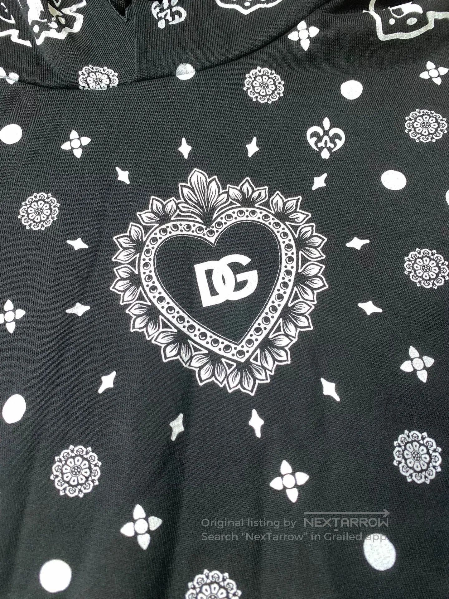 Dolce & Gabbana Dolce & Gabbana Sacred Heart Bandana Hoodie. Size US XL / EU 56 / 4 - 1 Thumbnail