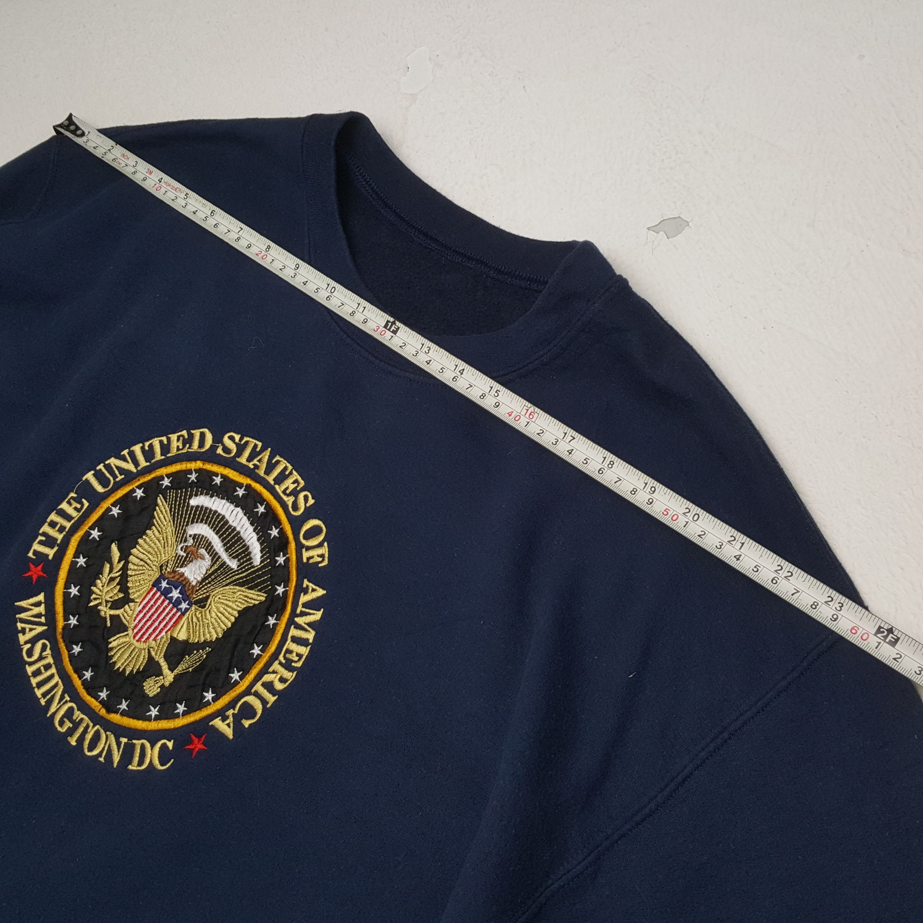 Vintage UNITED STATES OF AMERICA Washington DC Sweatshirt Size US L / EU 52-54 / 3 - 4 Thumbnail