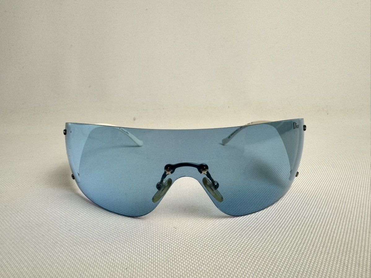 Dior Dior Ski 6 PX3 120 White Blue Shield Sunglasses Size ONE SIZE - 2 Thumbnail