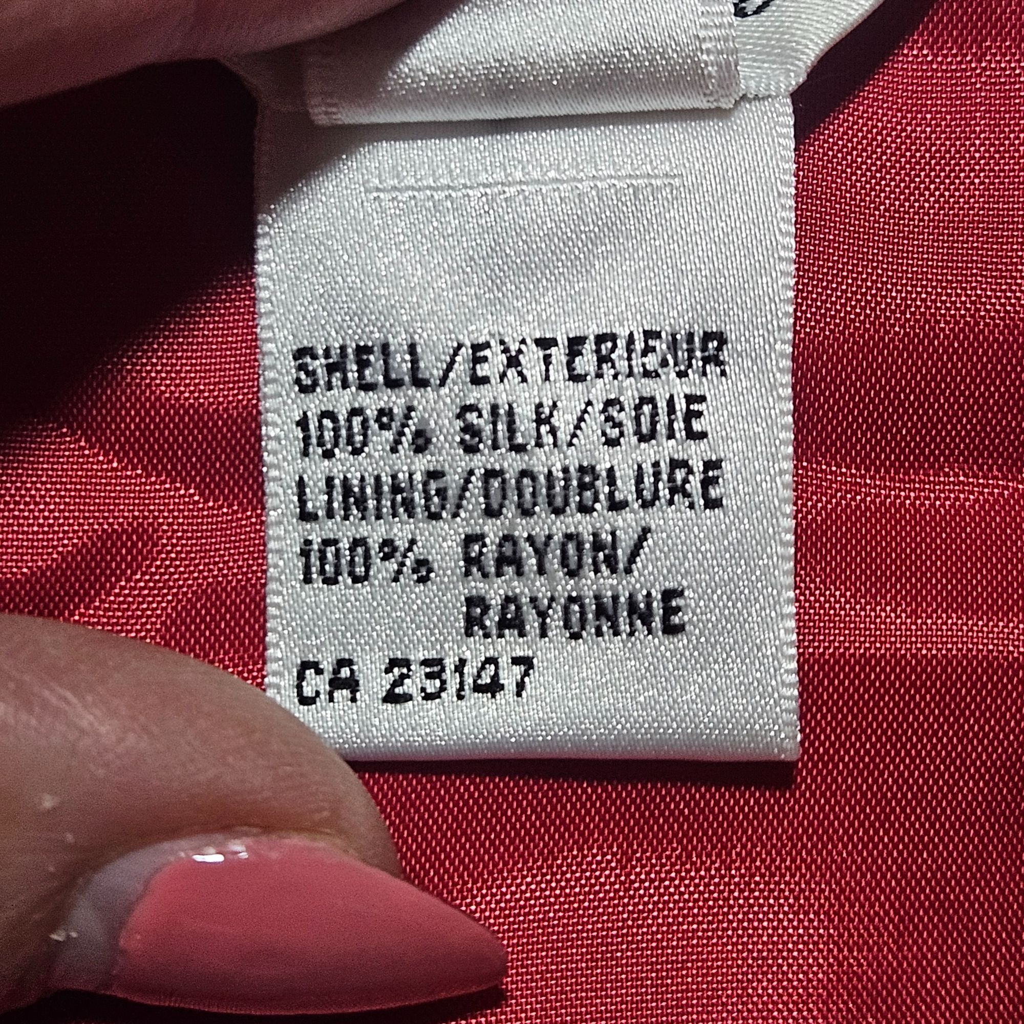 Talbots Talbots Women's Silk Top Red Medium Holiday Glam Minimalist Size XL / US 12-14 / IT 48-50 - 5 Thumbnail