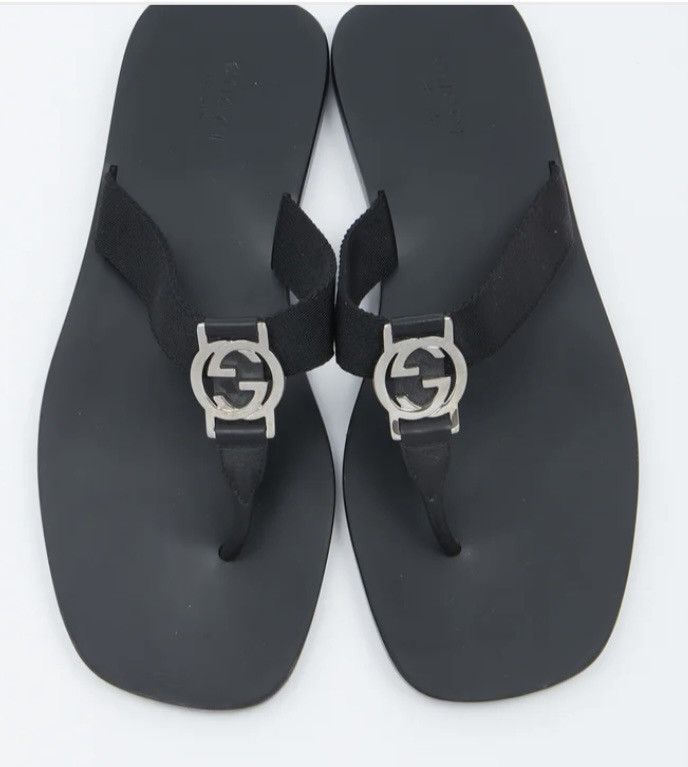 Gucci Leather Gucci Flip Flops Size US 7.5 / IT 37.5 - 1 Thumbnail