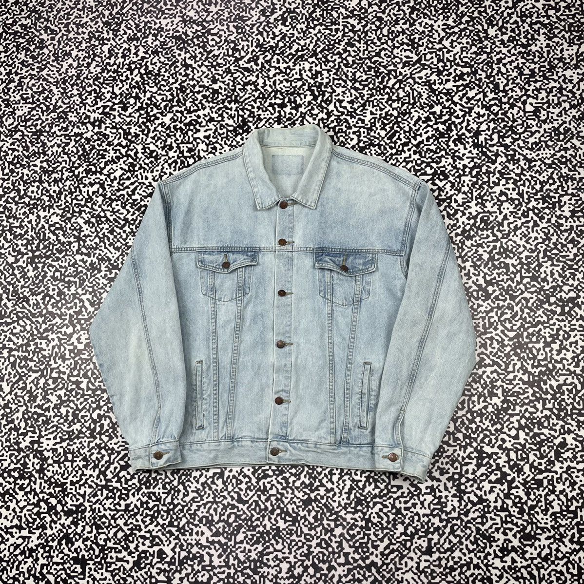 Japanese Brand × Vintage Vintage Y2K Japanese PABLO PABLO Rap Denim Jacket Kanye West Size US XL / EU 56 / 4 - 2 Thumbnail