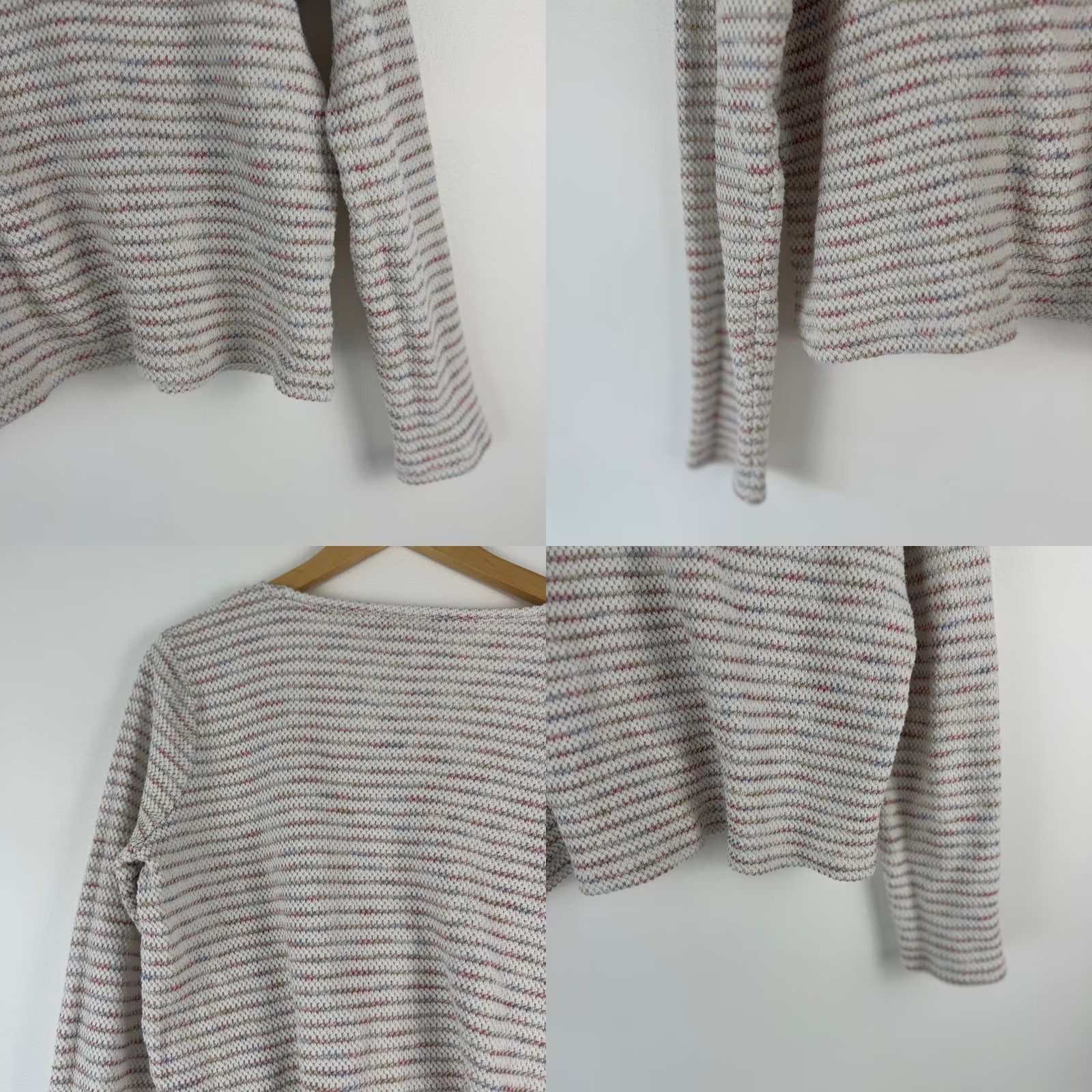 Madewell Madewell Womens Scoop Neck Pullover Sweater Knit Top XL Space-Dye Stripe Multicolor Size XL / US 12-14 / IT 48-50 - 9 Thumbnail