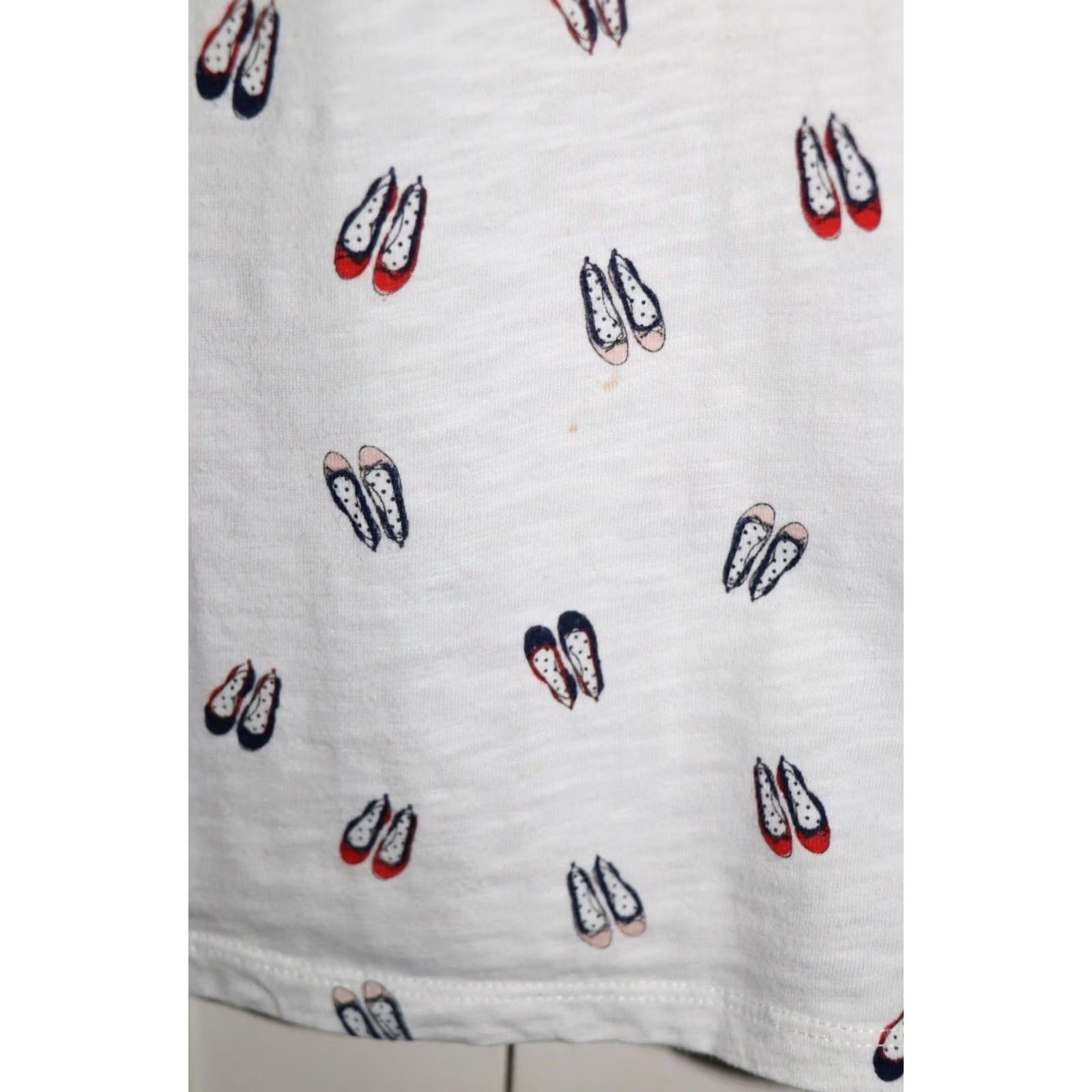 Boden Boden T Shirt Ballet Shoe Print Size Small Women’s Short Sleeve Top Pre Loved Size S / US 4 / IT 40 - 3 Thumbnail