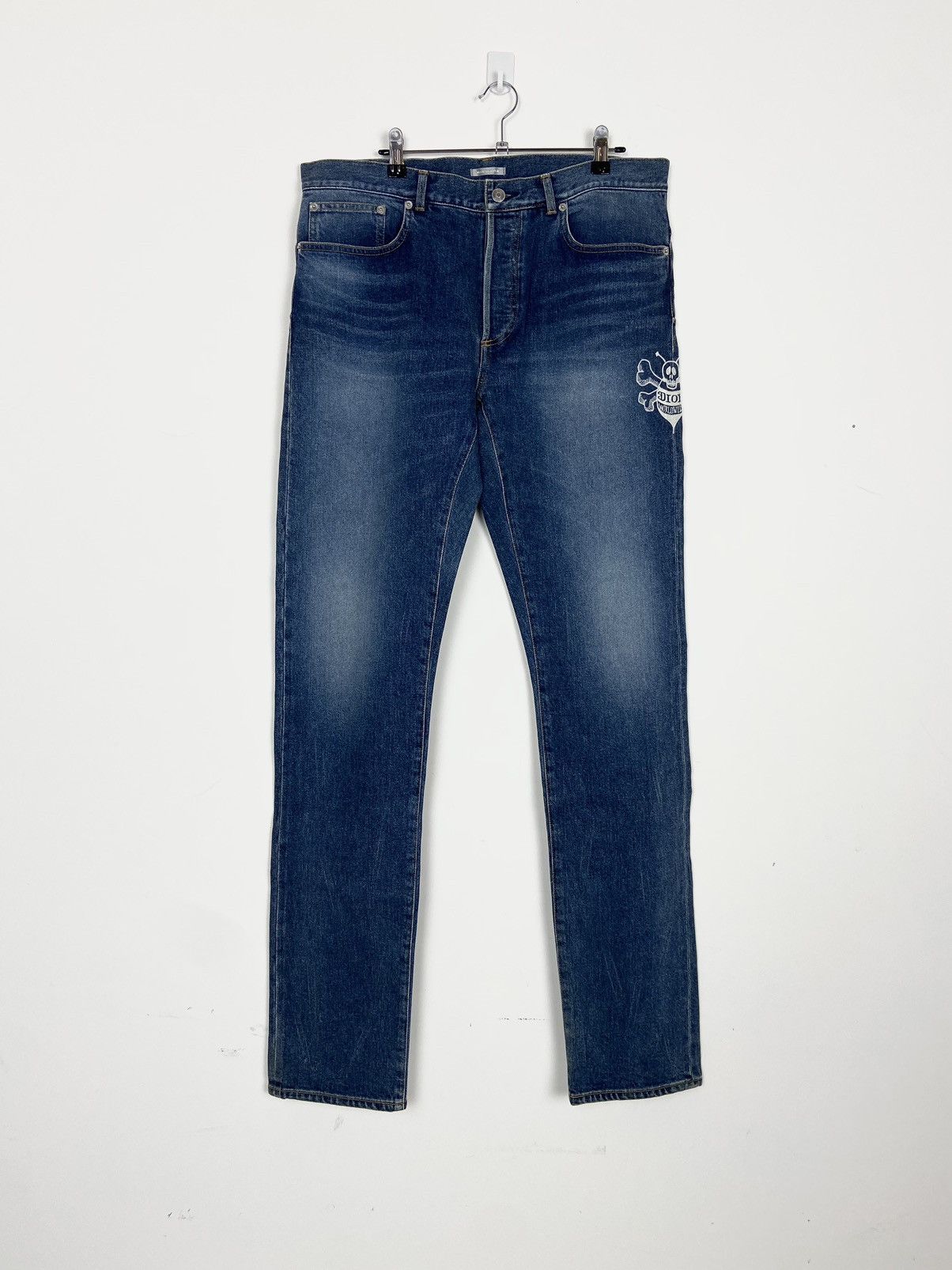 Dior × Stussy Dior x Stüssy Bee Embroidered Jeans Size US 33 - 1 Thumbnail