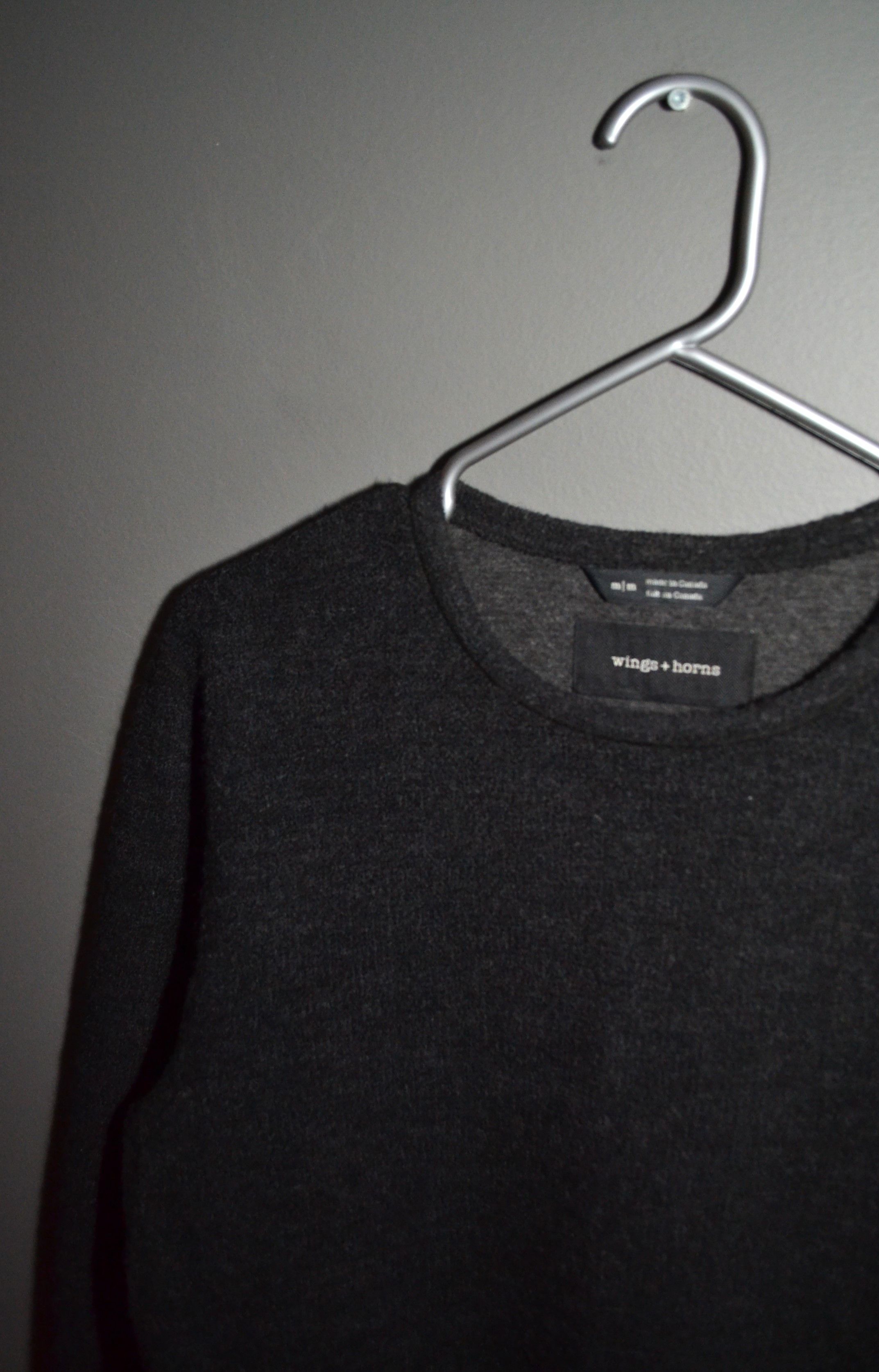 Wings + Horns Wings & Horns Dark Gray M 2436 Wool Poly Longsleeve Size US M / EU 48-50 / 2 - 1 Thumbnail
