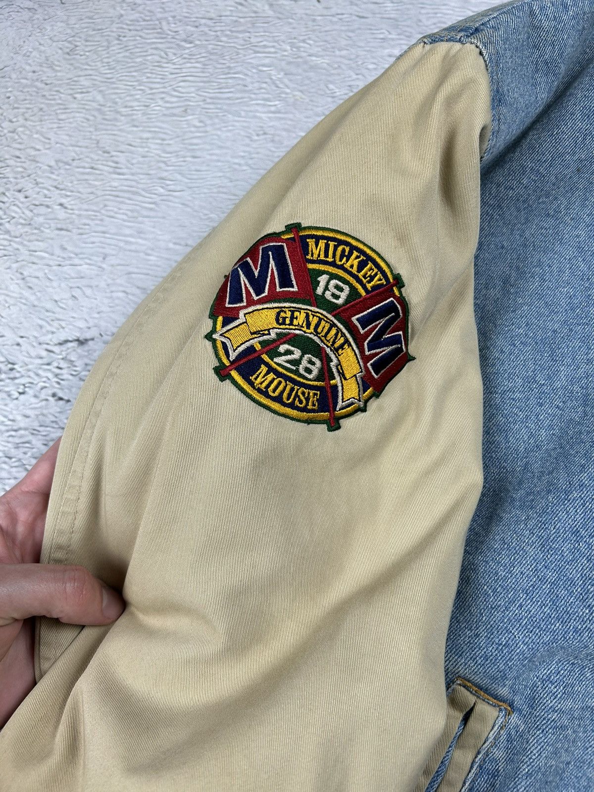 Disney Rare🔥 Mickey Mouse bomber Vintage denim jacket 90s Oversize Size US M / EU 48-50 / 2 - 4 Thumbnail