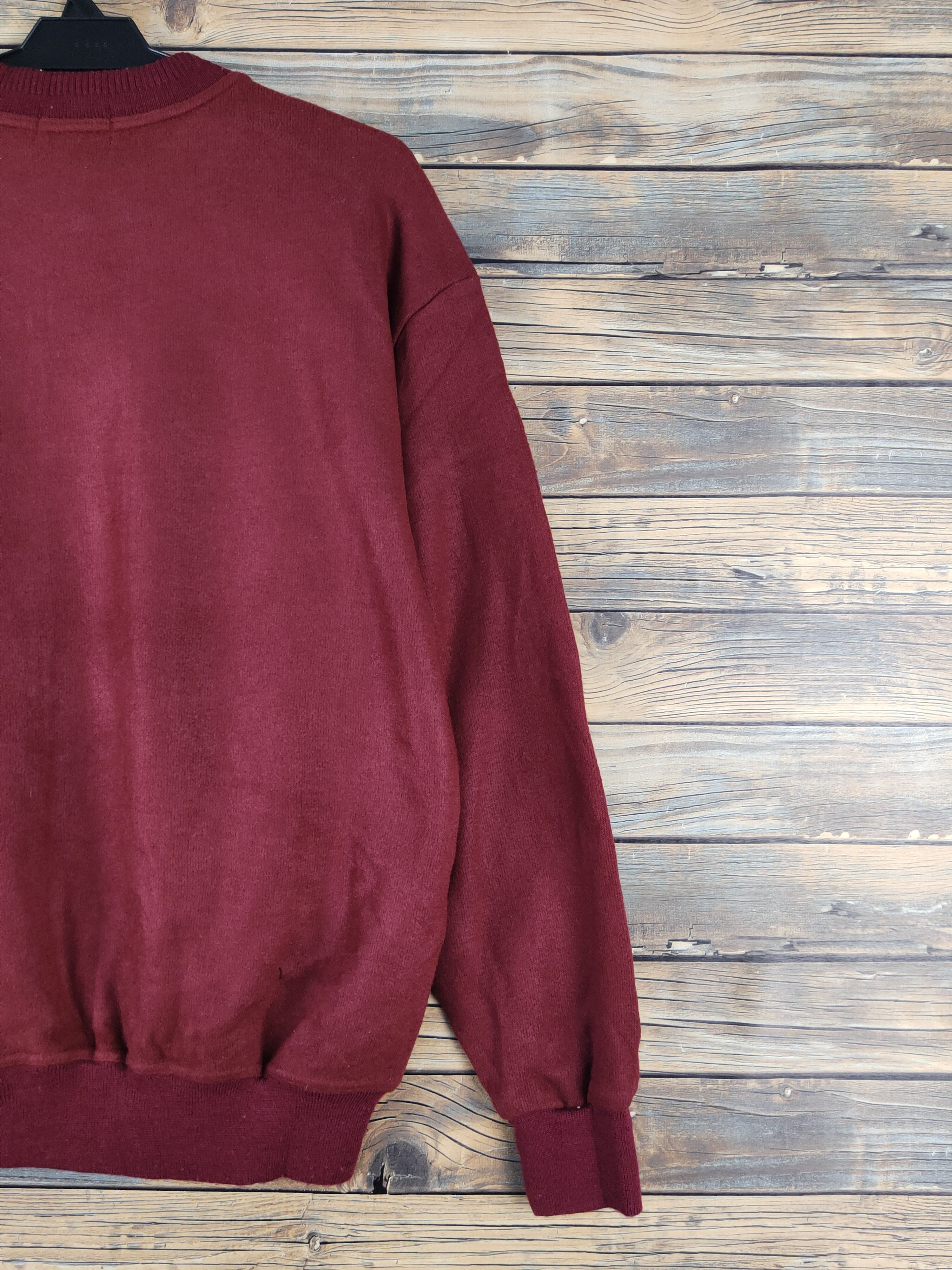 Homespun Knitwear × Japanese Brand × Vintage Destinare Maroon Knitwear Sweatshirts #W1255 Size US M / EU 48-50 / 2 - 10 Thumbnail