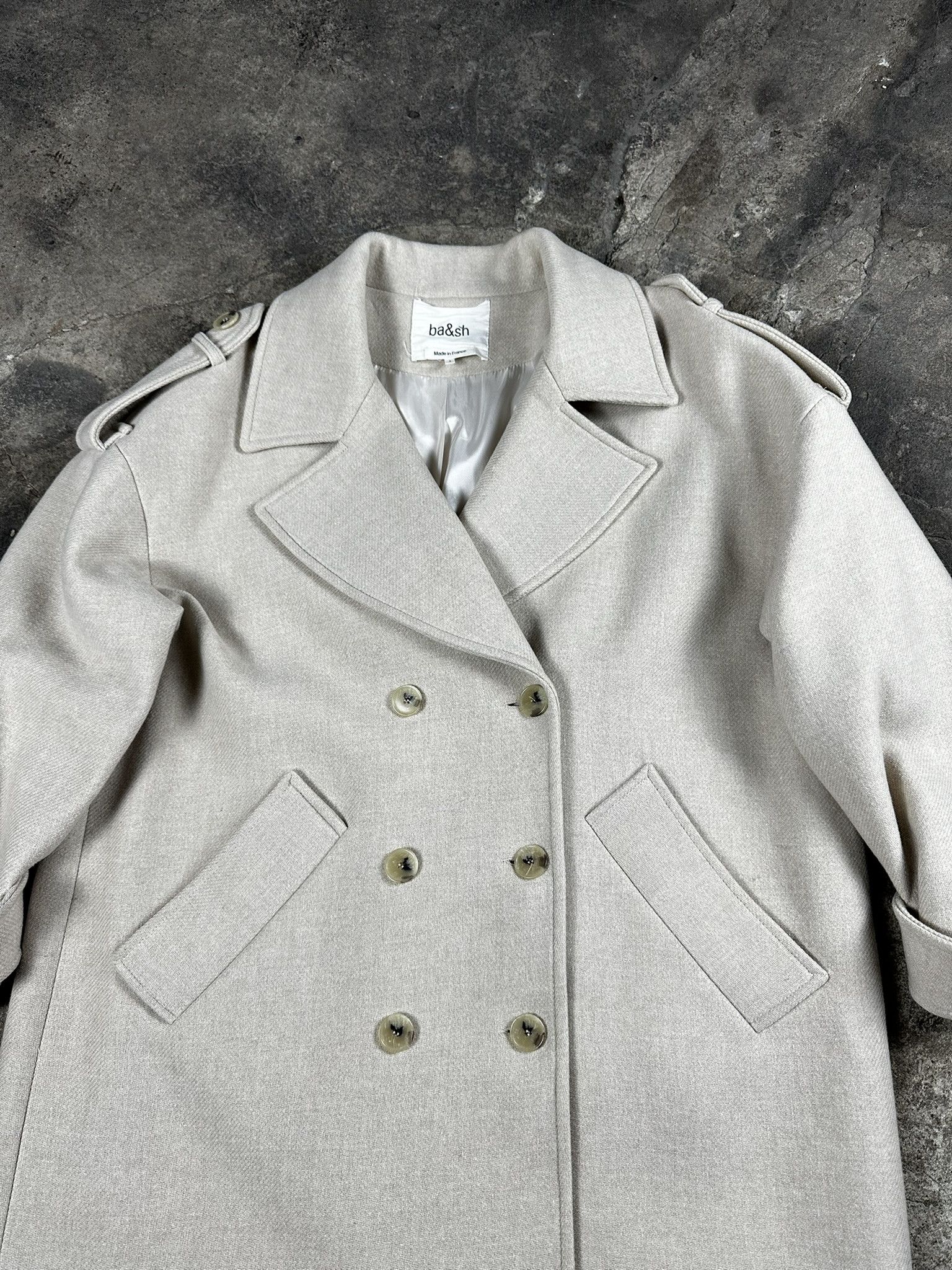 ba&sh ba&sh Wool Double-Breasted Long Heavy Coat Size M / US 6-8 / IT 42-44 - 2 Thumbnail