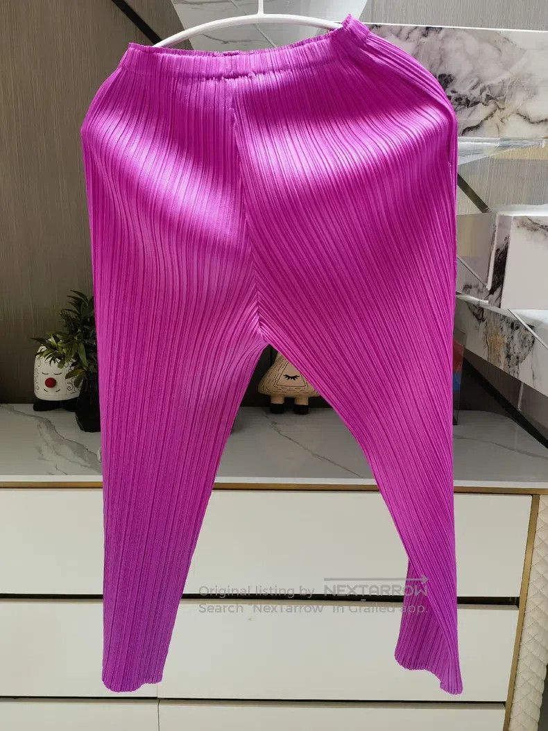 Issey Miyake Issey Miyake size:1 Pink Pants Size 31" - 4 Thumbnail