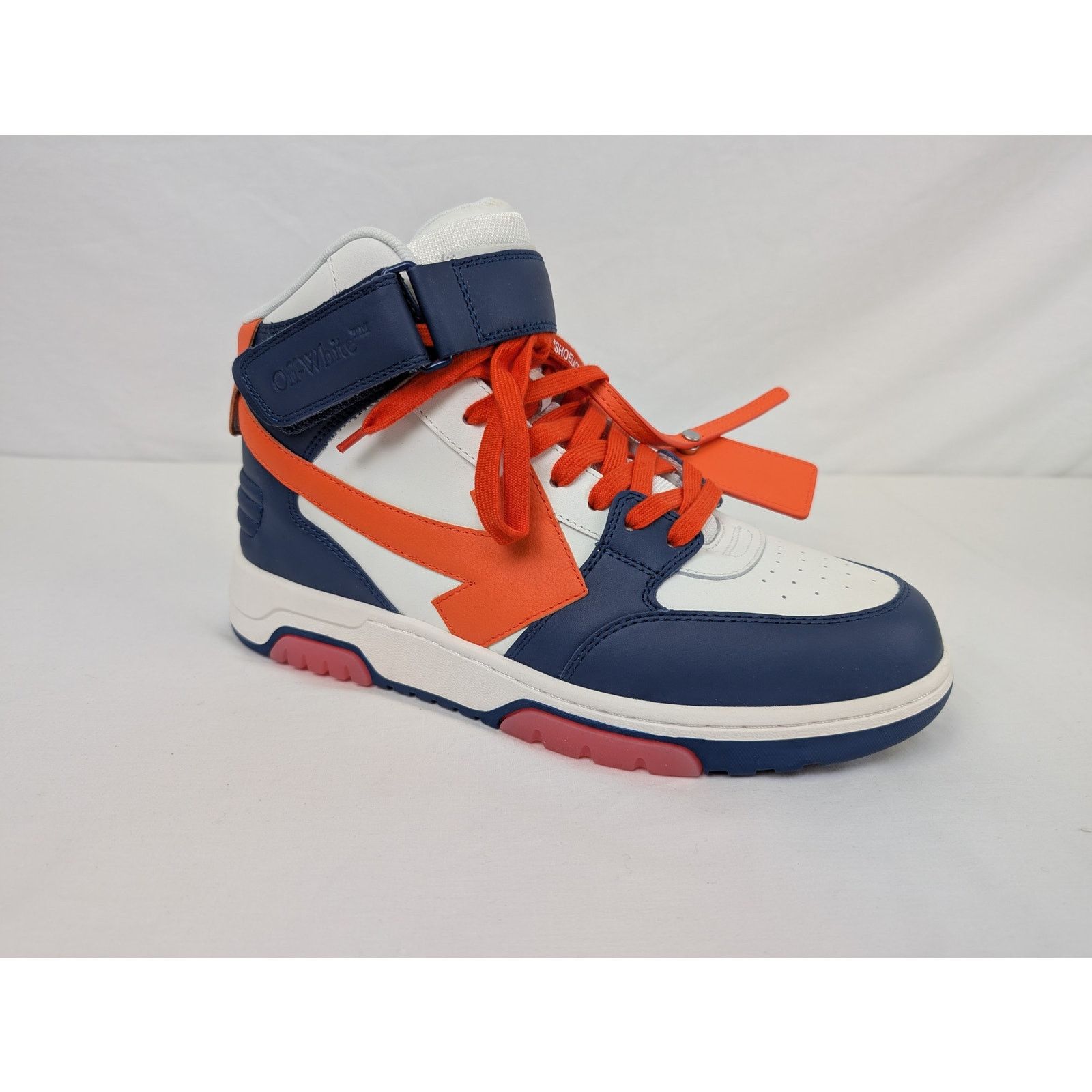 Off-White o1rshd1 Out of office Mid Top Lea Sneakers in Blue Size US 10 / EU 43 - 1 Thumbnail