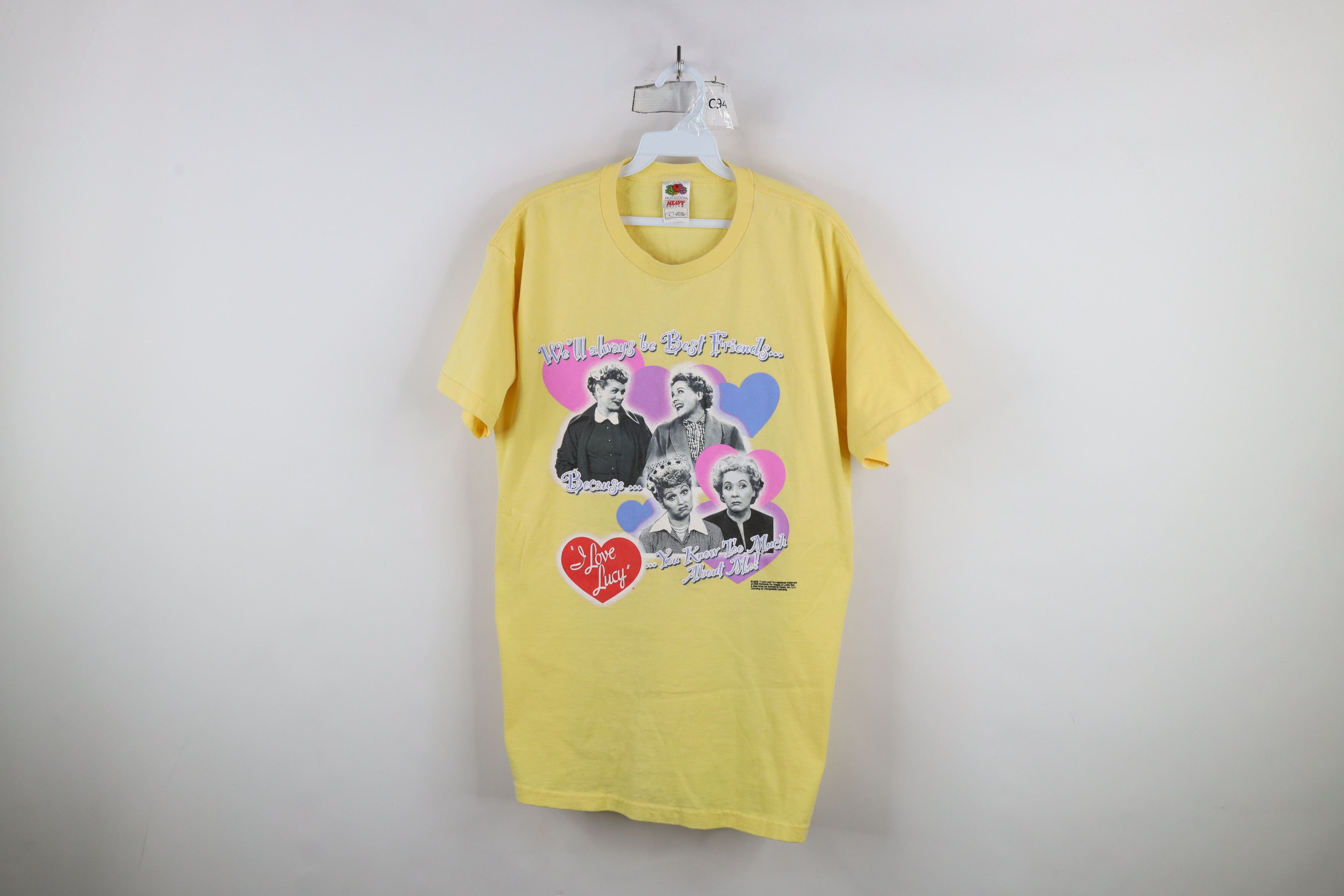 Vintage Vintage Y2K 2005 I Love Lucy We'll Be Best Friends T-Shirt Size US L / EU 52-54 / 3 - 1 Thumbnail