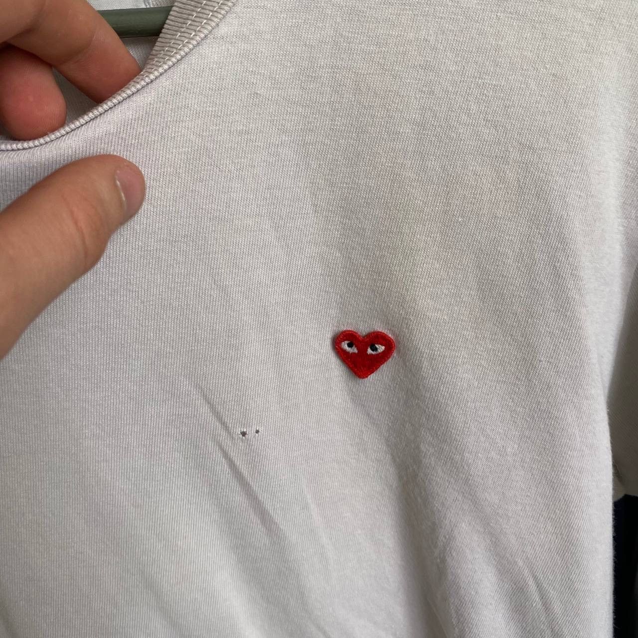 Comme des Garcons PLAY × Japanese Brand Luxury Play Comme Des Garçons Small logo designer Japan tee Size US S / EU 44-46 / 1 - 3 Thumbnail