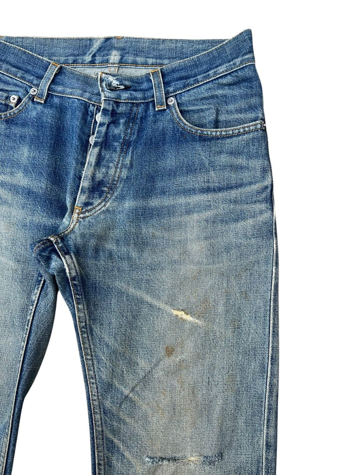 Helmut Lang Vintage Helmut Lang GLJeans Aging Distress Mud Denim Jeans Size US 29 - 11 Thumbnail