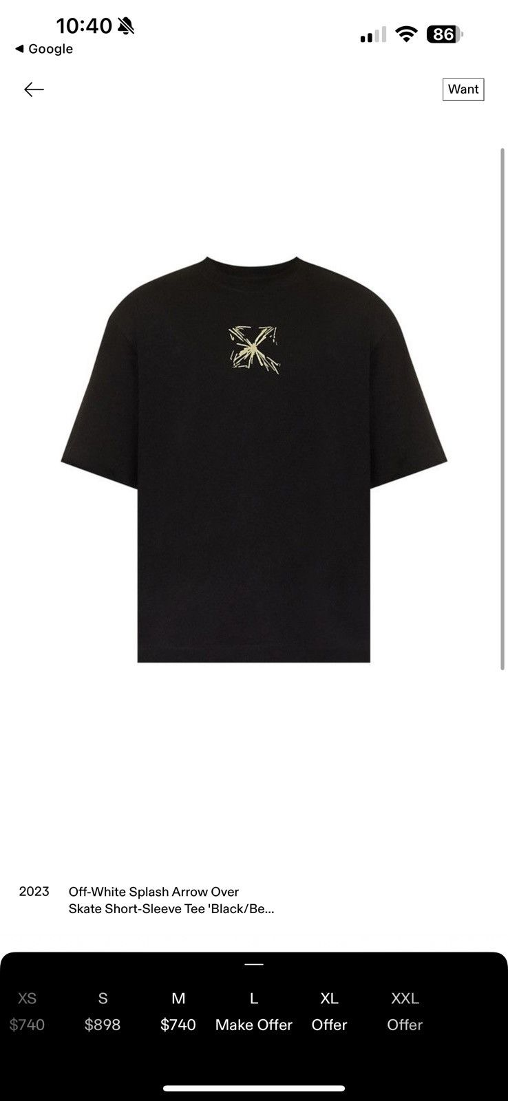 Off-White × Virgil Abloh Off White Arrow Motif Tee Size US L / EU 52-54 / 3 - 10 Thumbnail