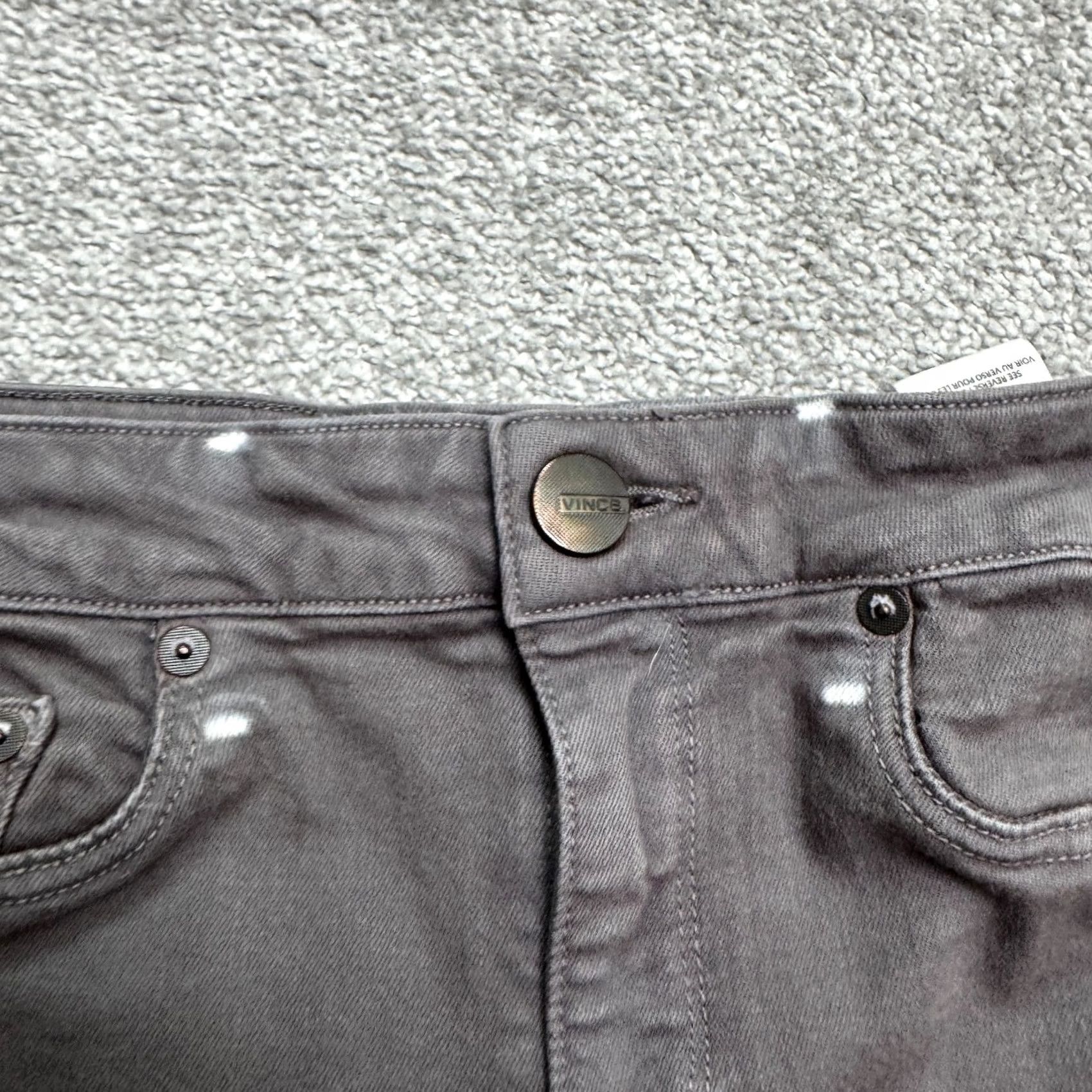 Vince Vince Riley Charcoal Wash Jeans Denim Vince Gray 29 Women's City Classic Streetwear - Jeans - Womens Size 29" - 6 Thumbnail