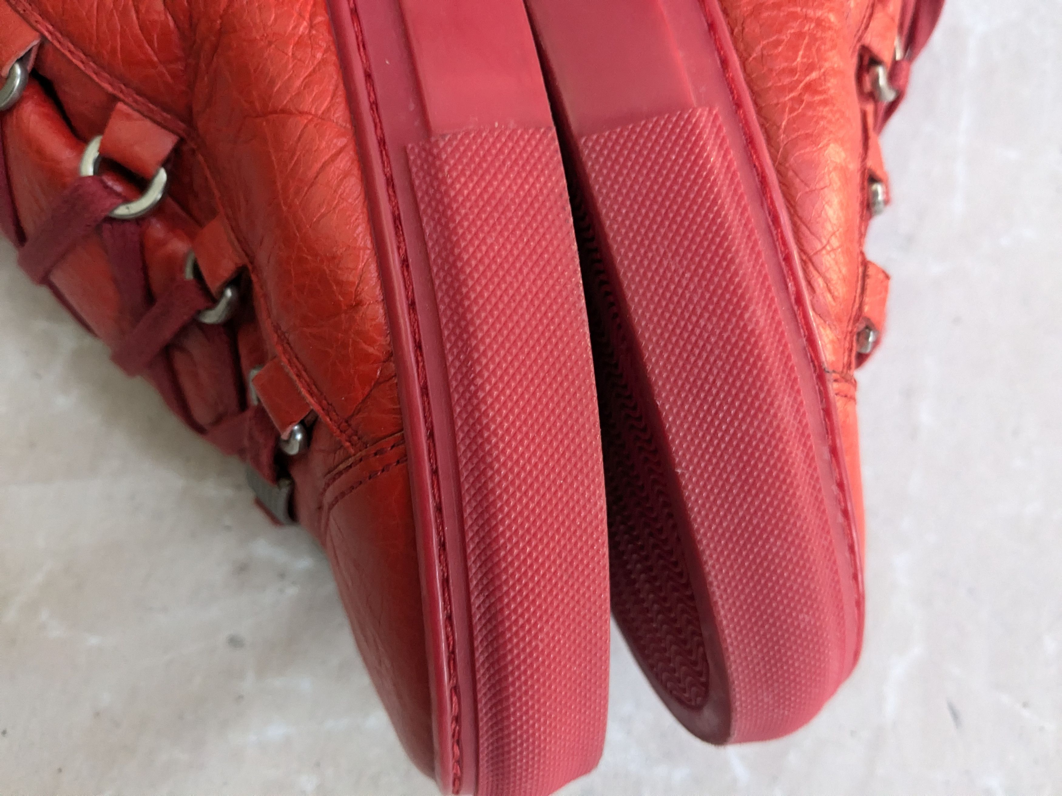 Balenciaga Balenciaga Arena Red 11 High Tops Leather Size US 11 / EU 44 - 11 Thumbnail