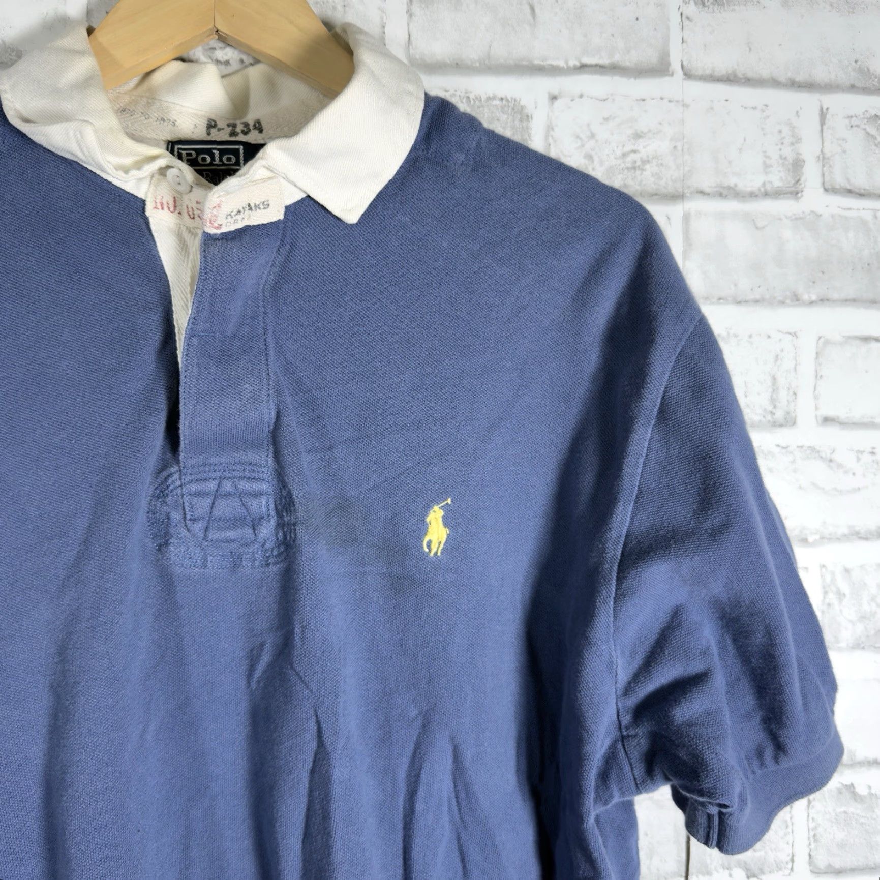 Ralph Lauren Polo Ralph Lauren Polo Rugby Shirt Mens L 100% Cotton Blue Size US L / EU 52-54 / 3 - 2 Thumbnail