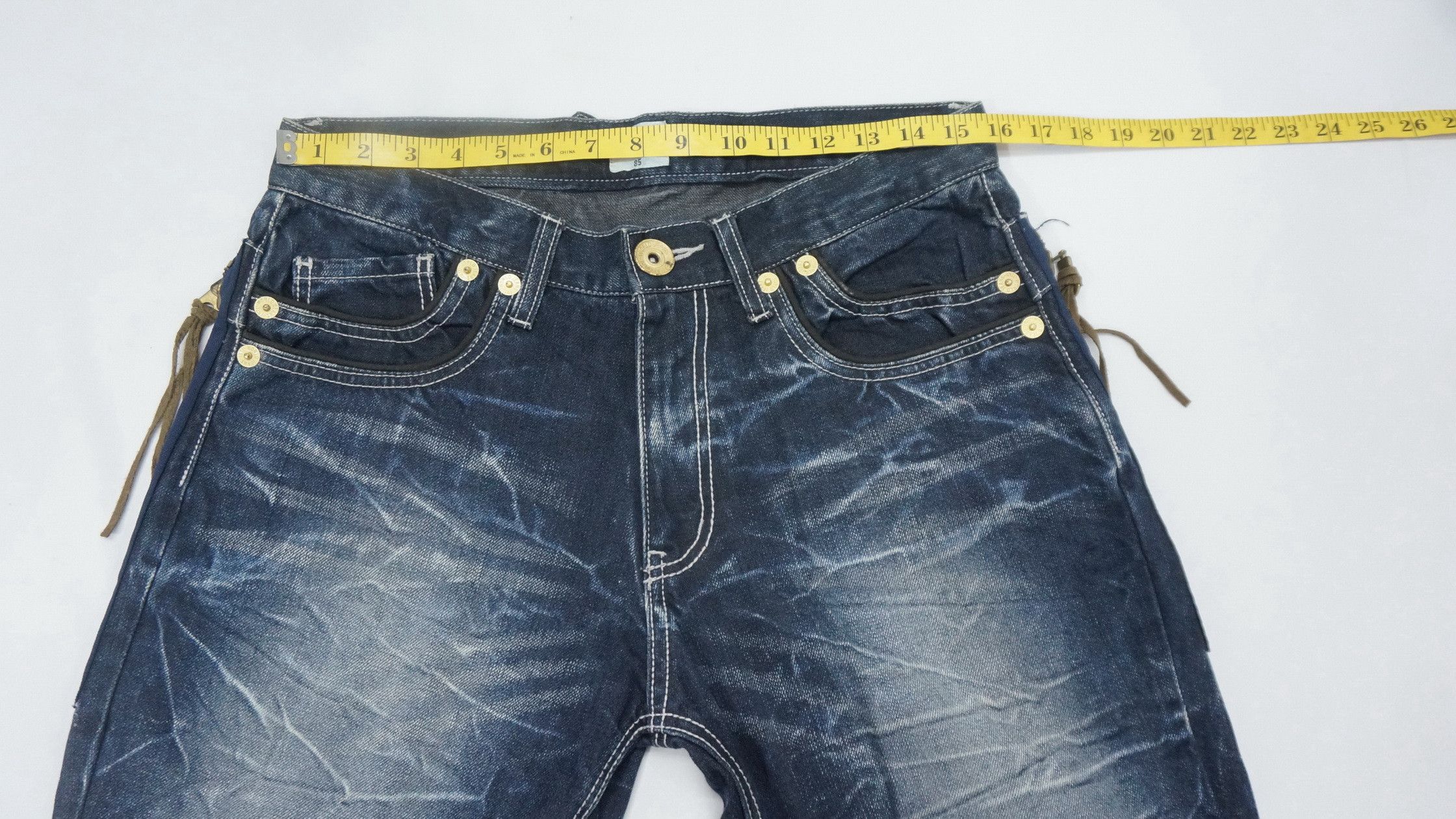 Japanese Brand Sick Rare Nylaus Japan Claw mark Flared Jeans Size US 31 - 8 Thumbnail