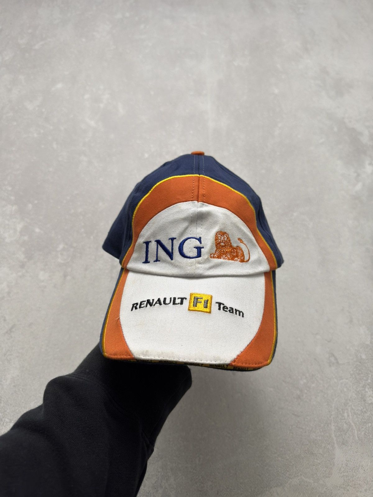 NASCAR Vintage ING Renault F1 Team Cap Racing Nascar Formula Uno Size ONE SIZE - 2 Thumbnail