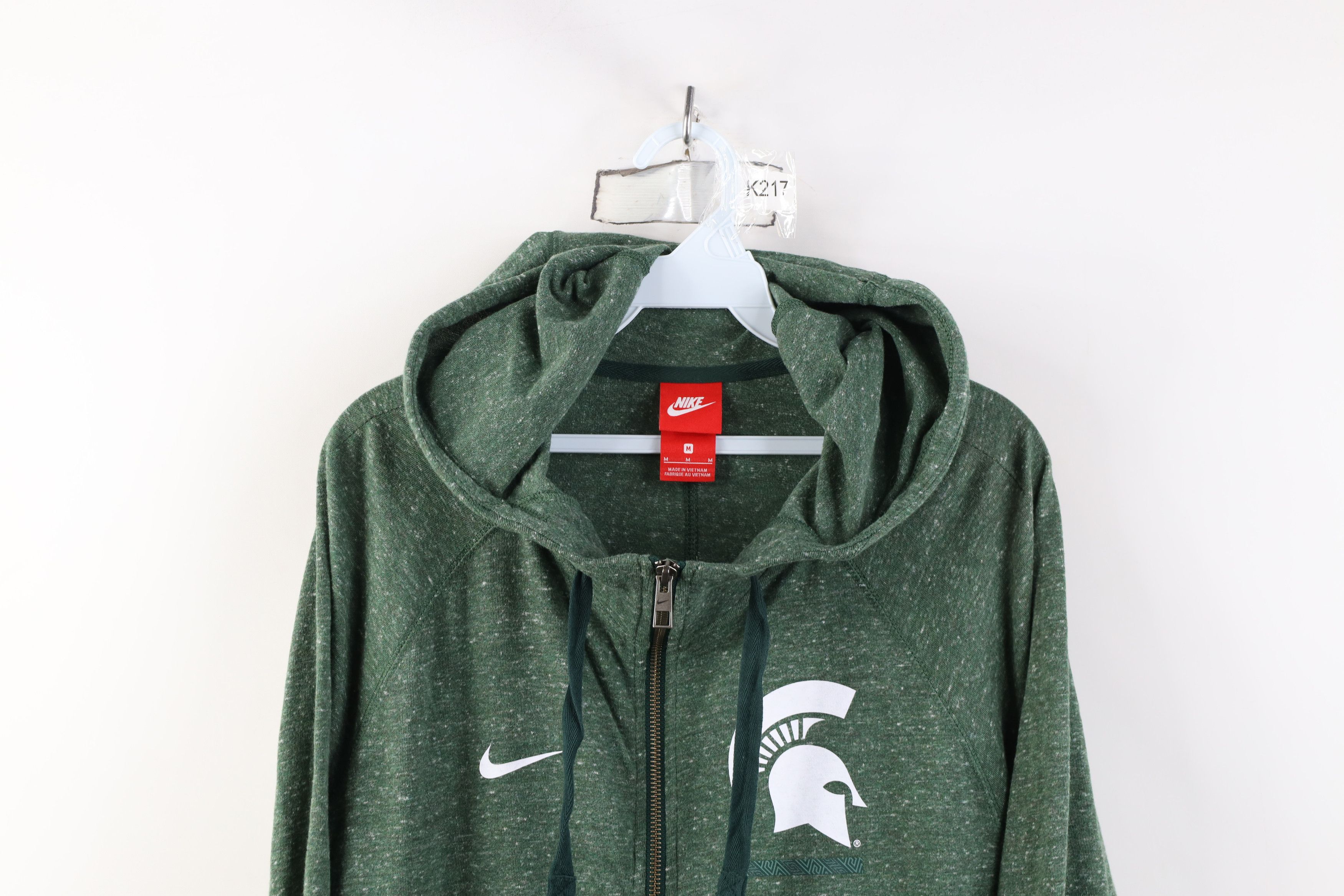 Nike Nike Michigan State University Jersey Knit Full Zip Hoodie Size US M / EU 48-50 / 2 - 2 Thumbnail