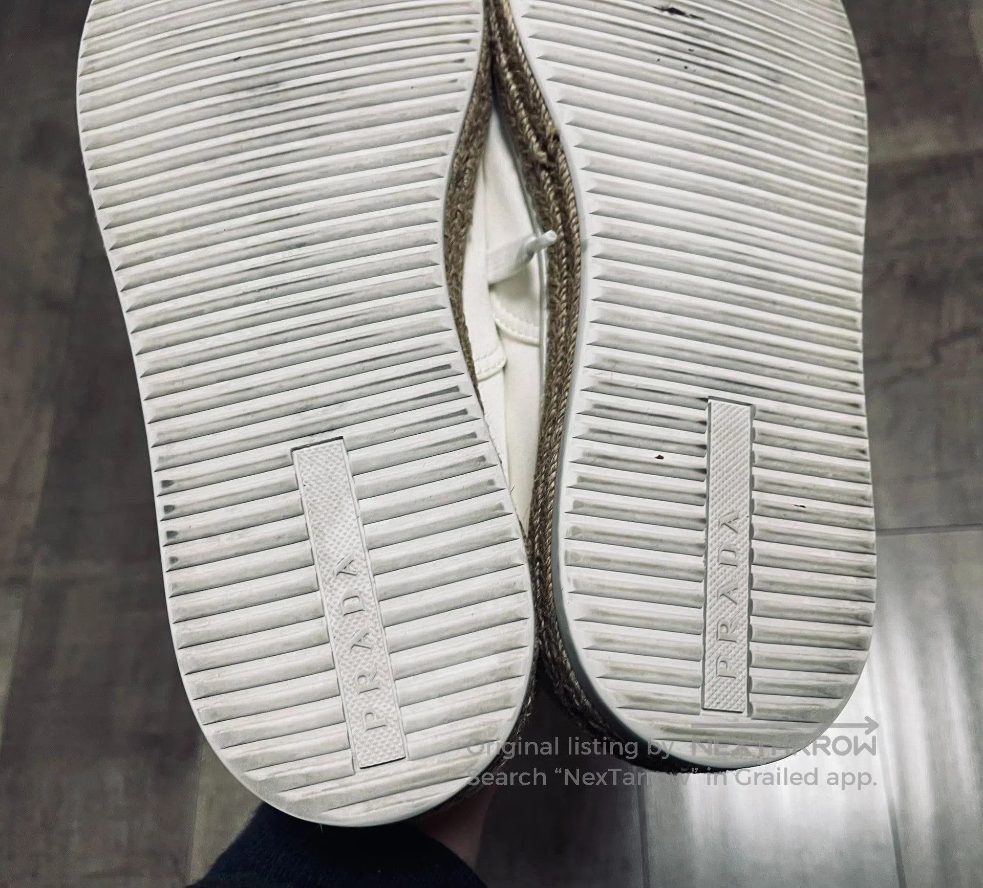Prada Prada Classic White Leather Sneakers. Size US 10 / EU 43 - 9 Thumbnail