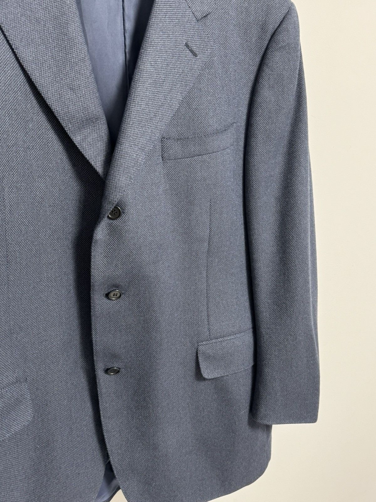 Canali Canali Blazer Men’s Blue Luxury Lana 58-R Size Size 54L - 7 Thumbnail