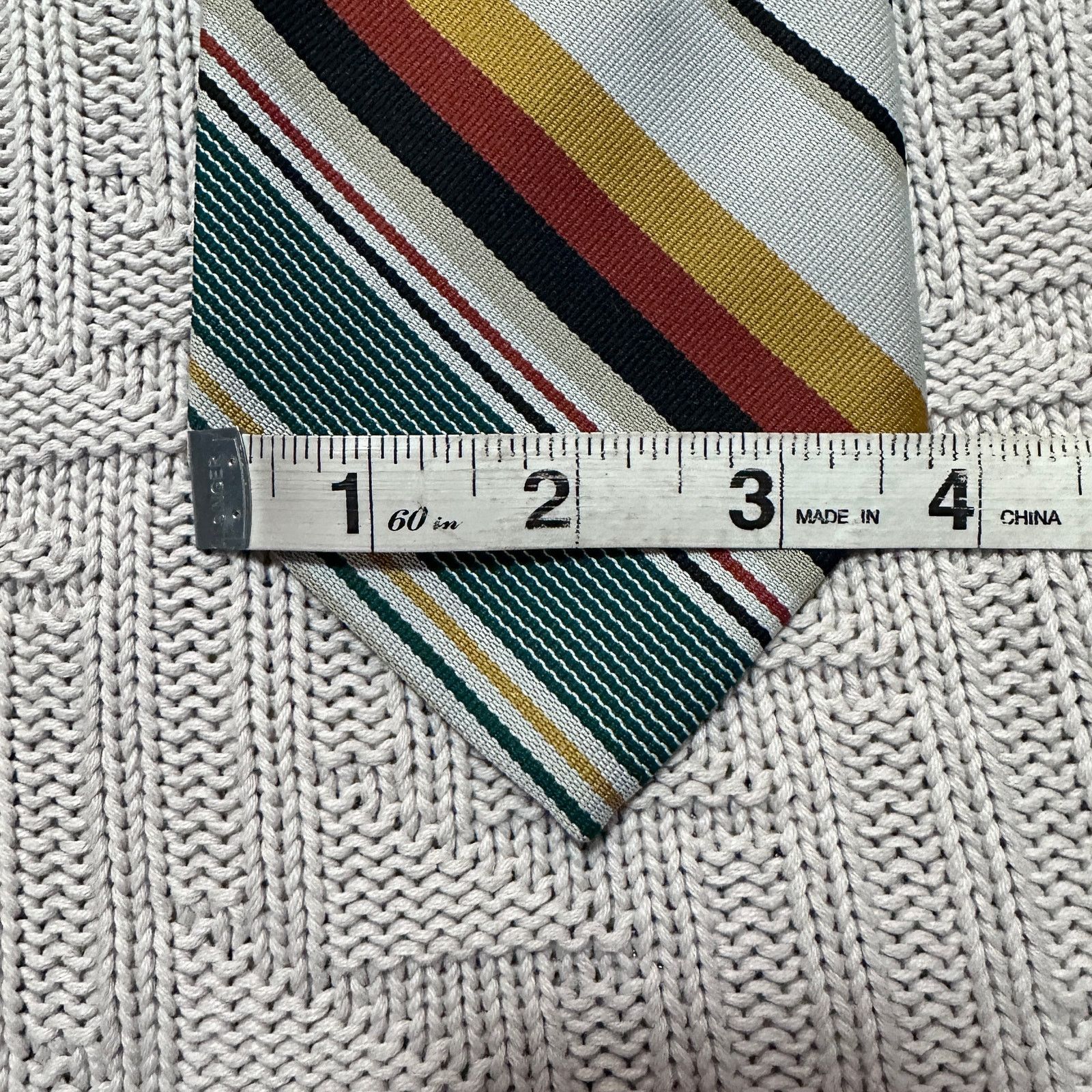 Vintage Vintage Interwoven retro 70s striped men's tie Size ONE SIZE - 5 Thumbnail