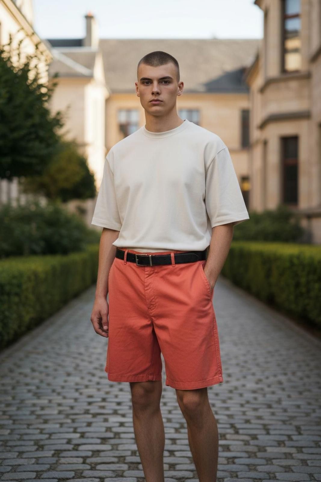 Saddlebred Saddlebred Men's Casual Orange Shorts Size US 38 / EU 54 - 2 Thumbnail