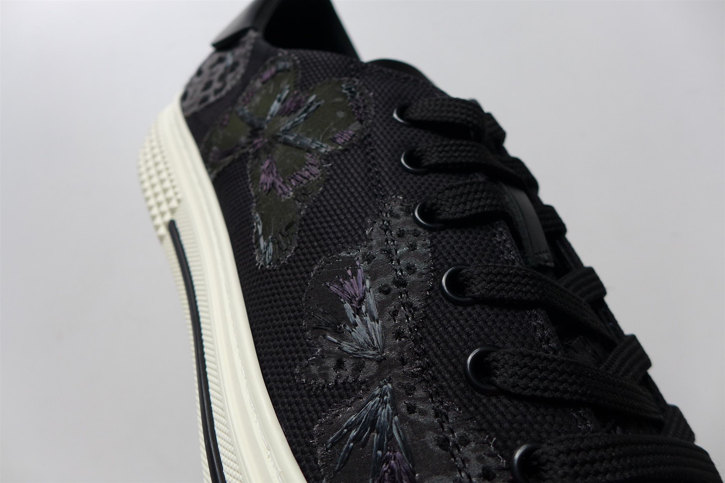 Valentino Valentino CamuButterfly Embroidered Black Sneakers Size US 10 / EU 43 - 16 Thumbnail