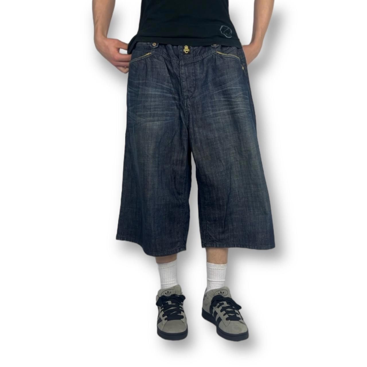 Coogi Coogi Men's Navy and Gold Shorts Size US 42 / EU 58 - 6 Thumbnail