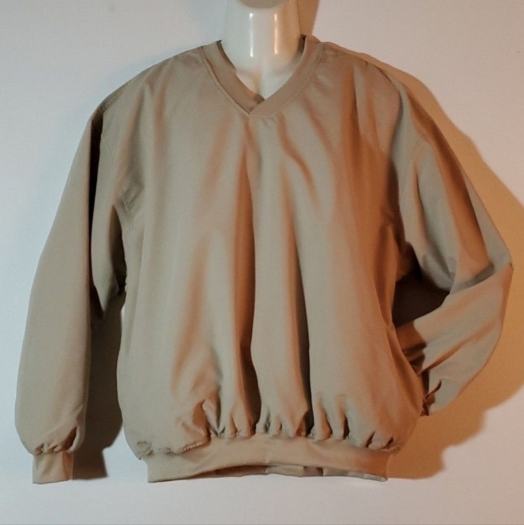 Other Badger Sport Size M Windshirt Tan Beige Pullover V Neck Long Size US M / EU 48-50 / 2 - 1 Thumbnail