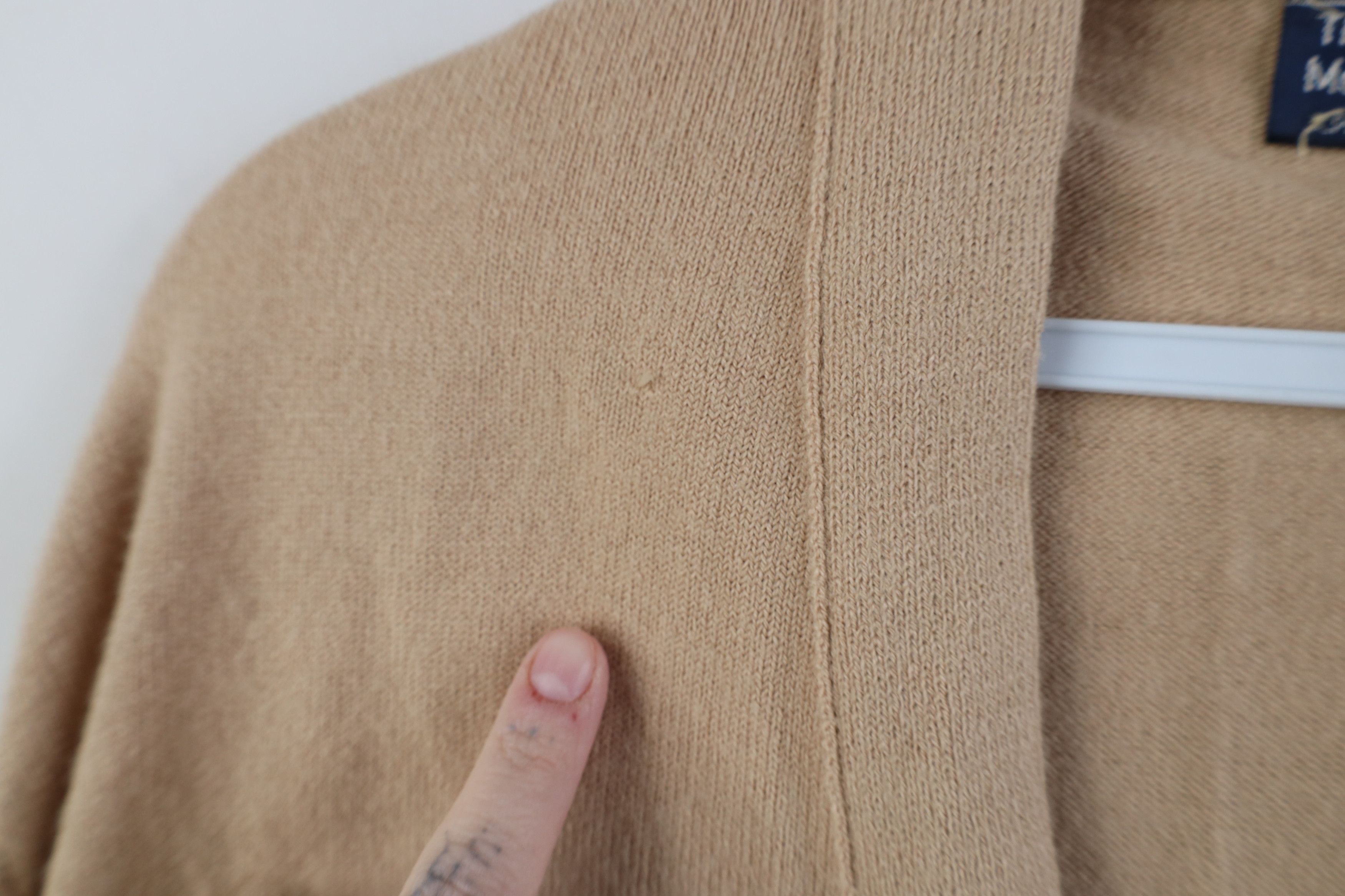 Vintage Vintage 70s Streetwear Soft Knit Cardigan Sweater Khaki USA Size US L / EU 52-54 / 3 - 6 Thumbnail