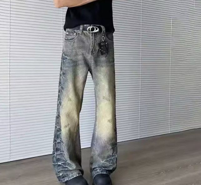 Japanese Brand Side Denim Grunge Pant Size US 32 / EU 48 - 5 Thumbnail