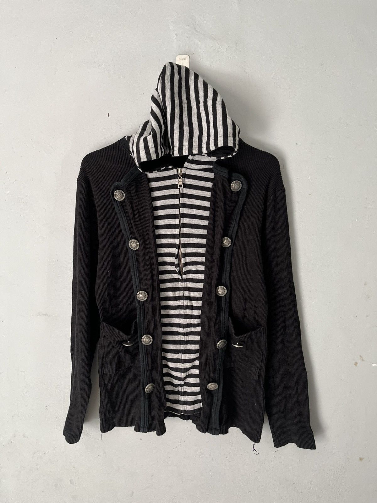 Isamu Katayama Backlash Tk2 tradition double layers striped hoodie Size US M / EU 48-50 / 2 - 1 Thumbnail
