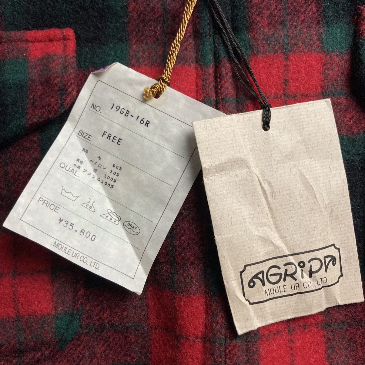 Japanese Brand 🇯🇵 VINTAGE GRIP CHECKERED FULL ZIP WOOL BOMBER JACKET Size US XL / EU 56 / 4 - 21 Thumbnail