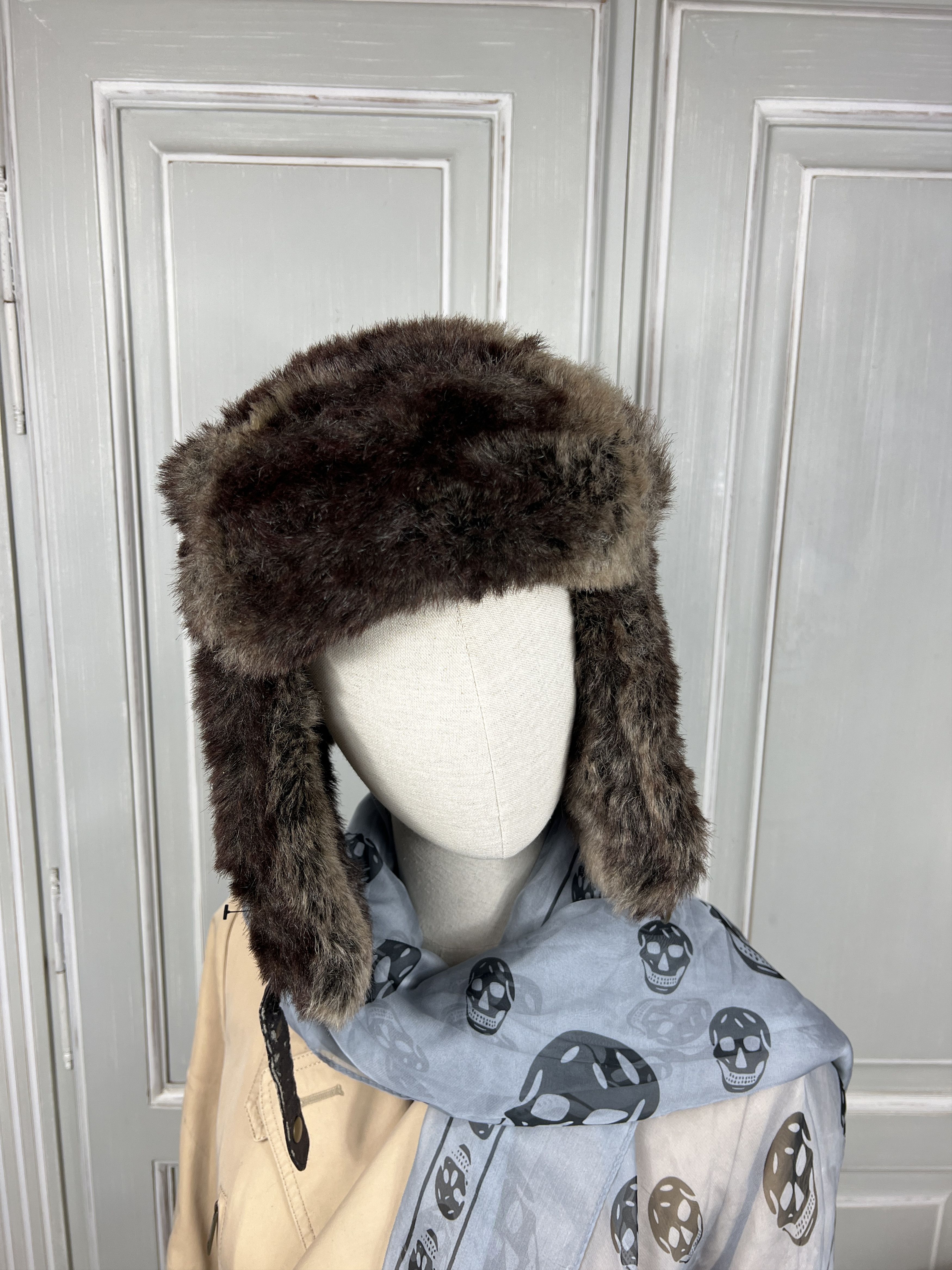 Japanese Brand × Vintage Y2k Faux Fur Ushanka Vintage Fuzzy Warm Trapper hat Size ONE SIZE - 4 Thumbnail