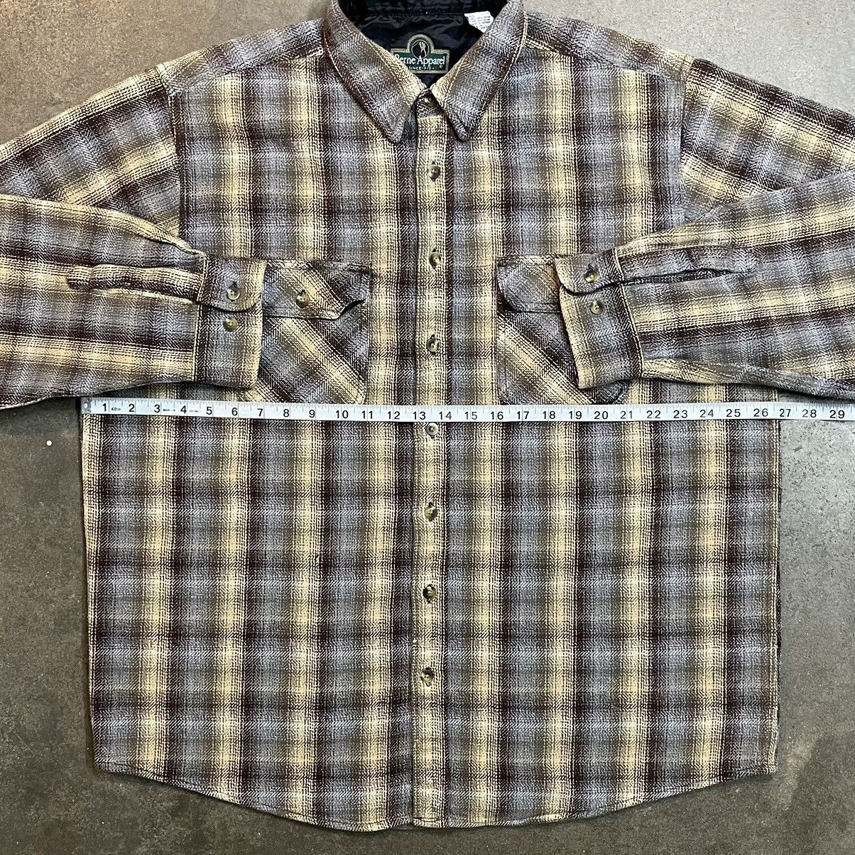 Vintage Vintage Berne Lined Plaid Flannel Shirt Jacket Size US XL / EU 56 / 4 - 6 Thumbnail