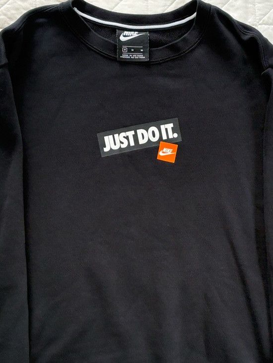 Nike Nike Just Do It Motivational Graphic Sweatshirt Black White Size M / US 6-8 / IT 42-44 - 5 Thumbnail