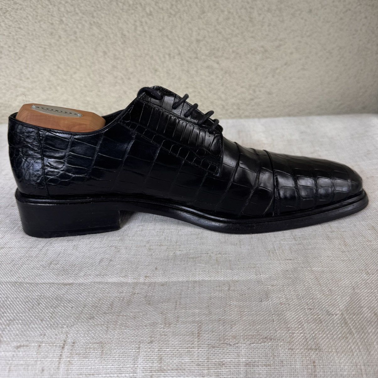 Gucci GUCCI Crocodile Lace Up Oxford-Men's 10.5 US-M to Wide-BLAck Size US 10.5 / EU 43-44 - 8 Thumbnail
