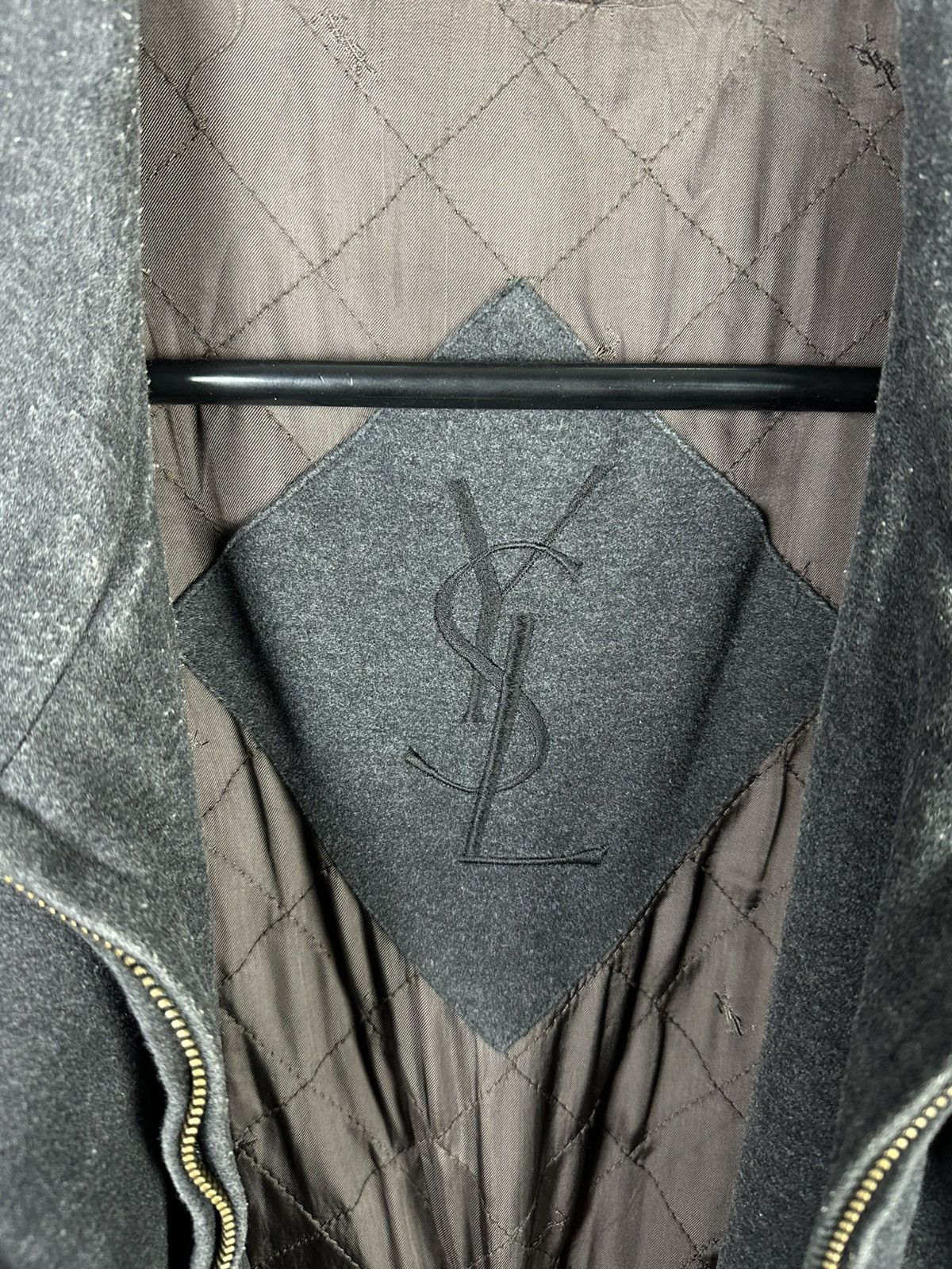 Designer × Vintage × Yves Saint Laurent Vintage Yves Saint Laurent Big Logo Monogram Jacket Size US L / EU 52-54 / 3 - 10 Thumbnail