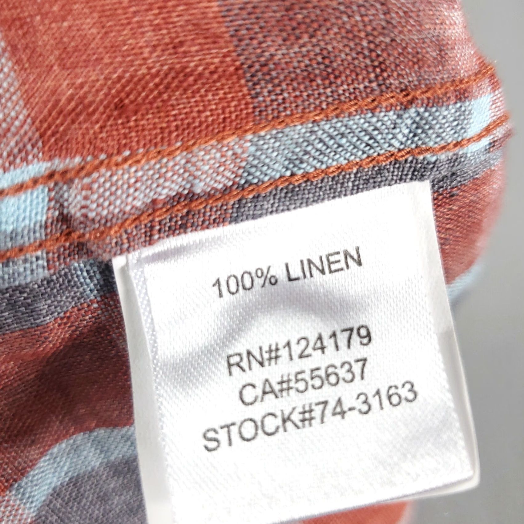 Johnston & Murphy VINTAGE Johnston & Murphy Linen Gray Plaid Long Sleeve Button-Up Shirt Size XL Casual Outdoors Mens Size US XL / EU 56 / 4 - 7 Thumbnail