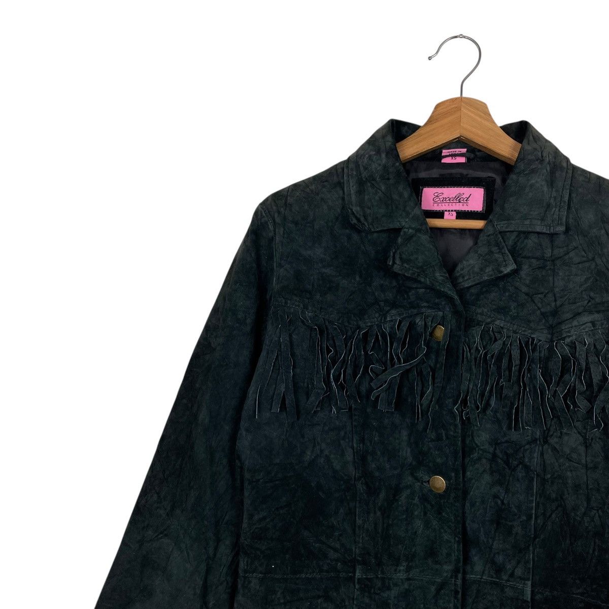 Japanese Brand Japanese Brand Excelled Collection Fringe Suede Jacket Size XS / US 0-2 / IT 36-38 - 6 Thumbnail